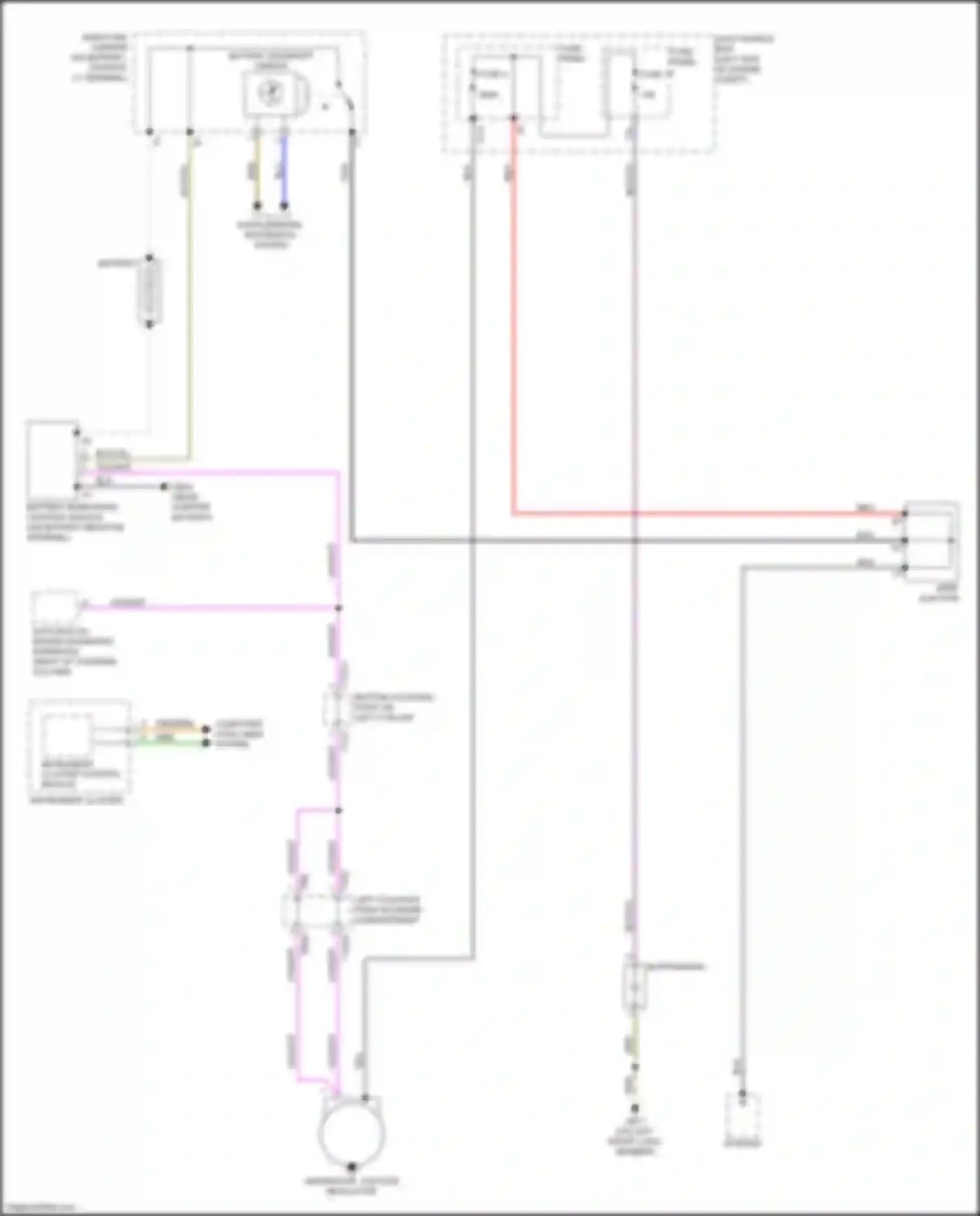 Wiring diagram fuse panel a for Audi TTS 8S facelift (2018-2024) (2 of 6)