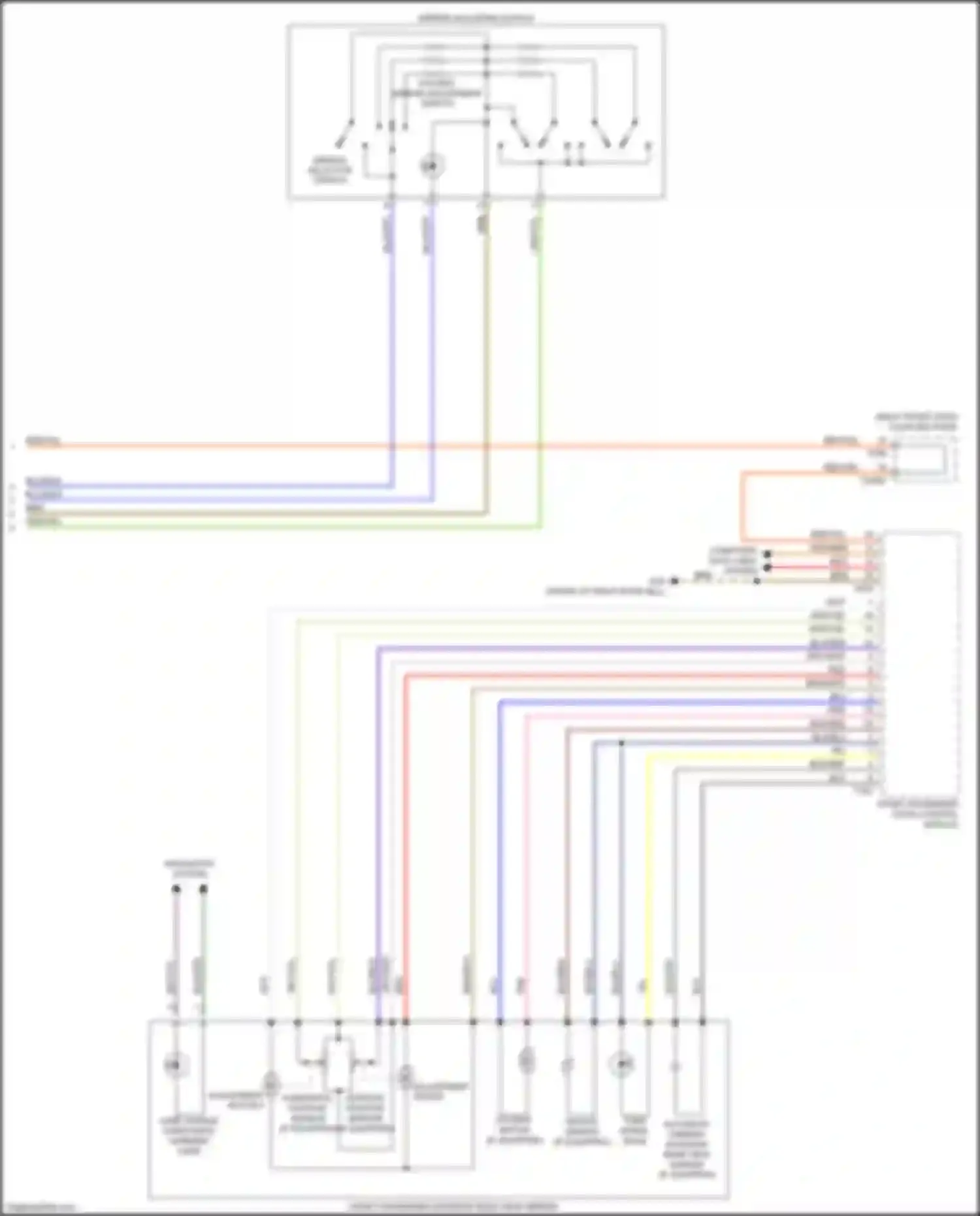 Wiring diagram navigation system for Audi TTS 8S facelift (2018-2024) (2 of 2)