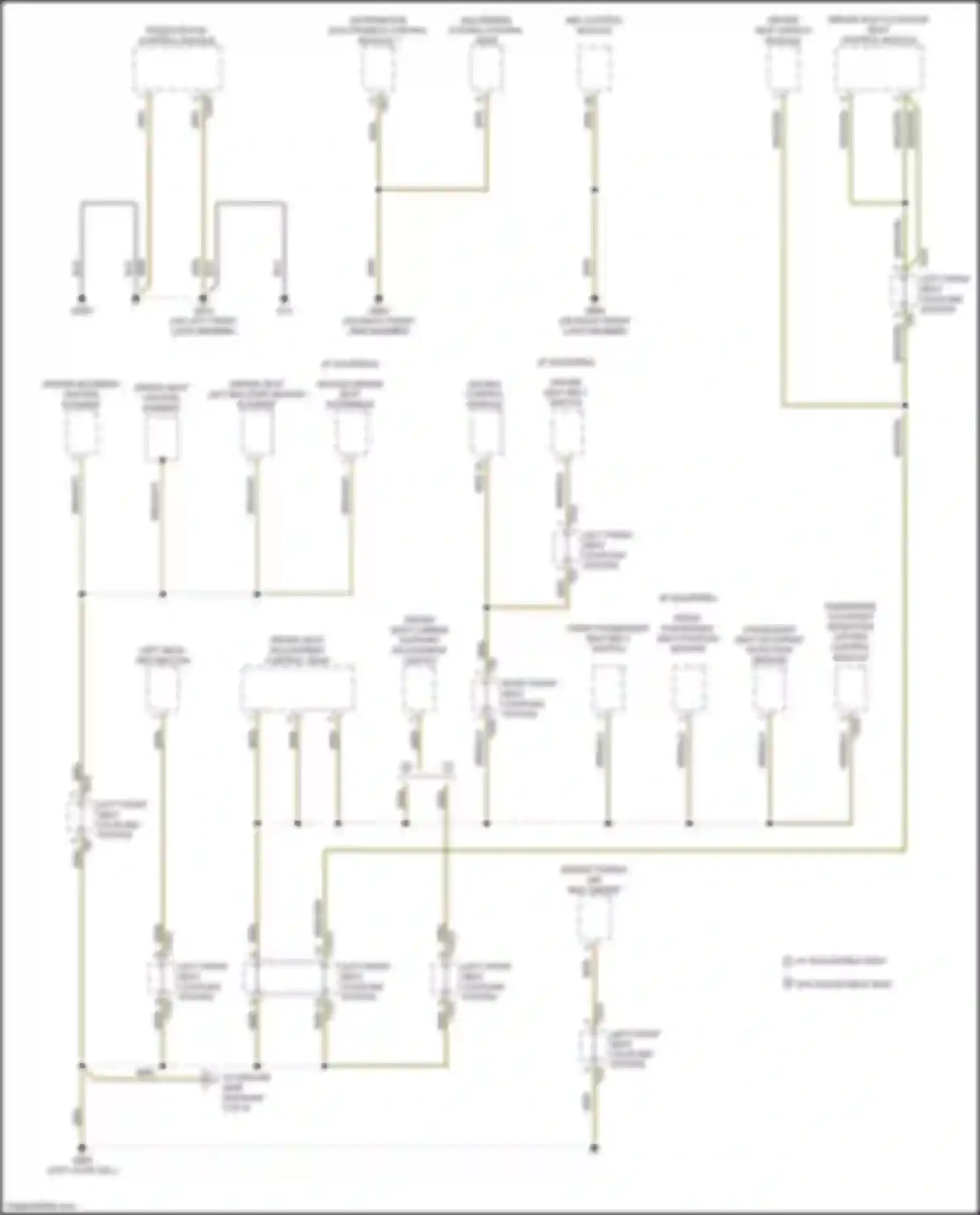 Wiring diagram passenger seat occupant detection sensor for Audi TTS 8S facelift (2018-2024) (1 of 1)