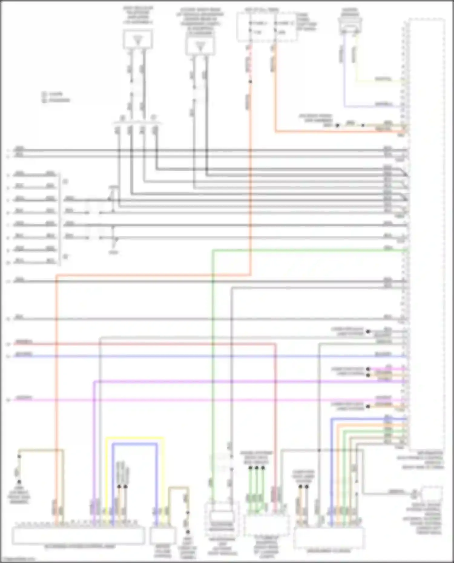 Wiring diagram telephone microphone for Audi TTS 8S facelift (2018-2024) (1 of 3)