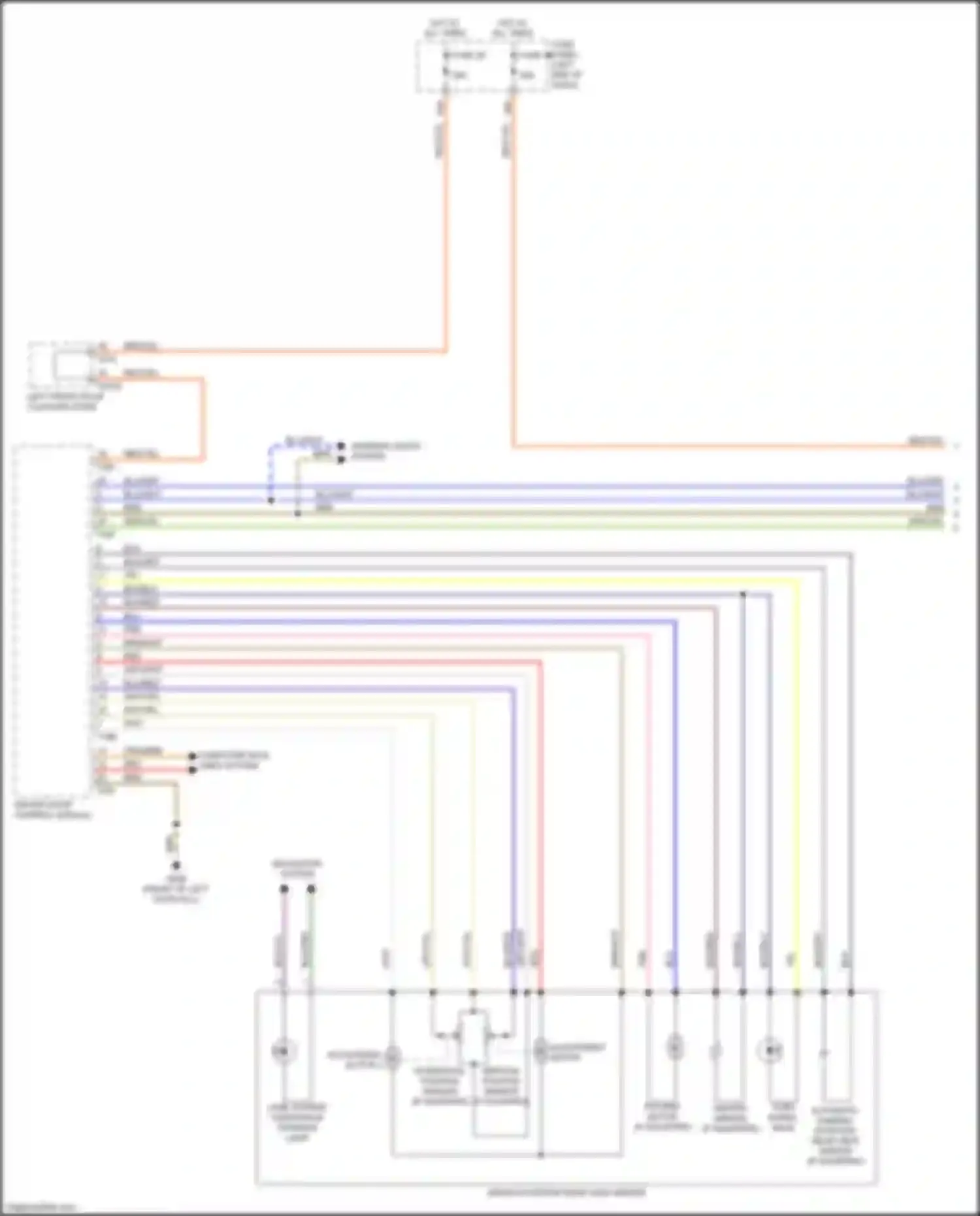 Wiring diagram turn signal bulb for Audi TTS 8S facelift (2018-2024) (2 of 3)