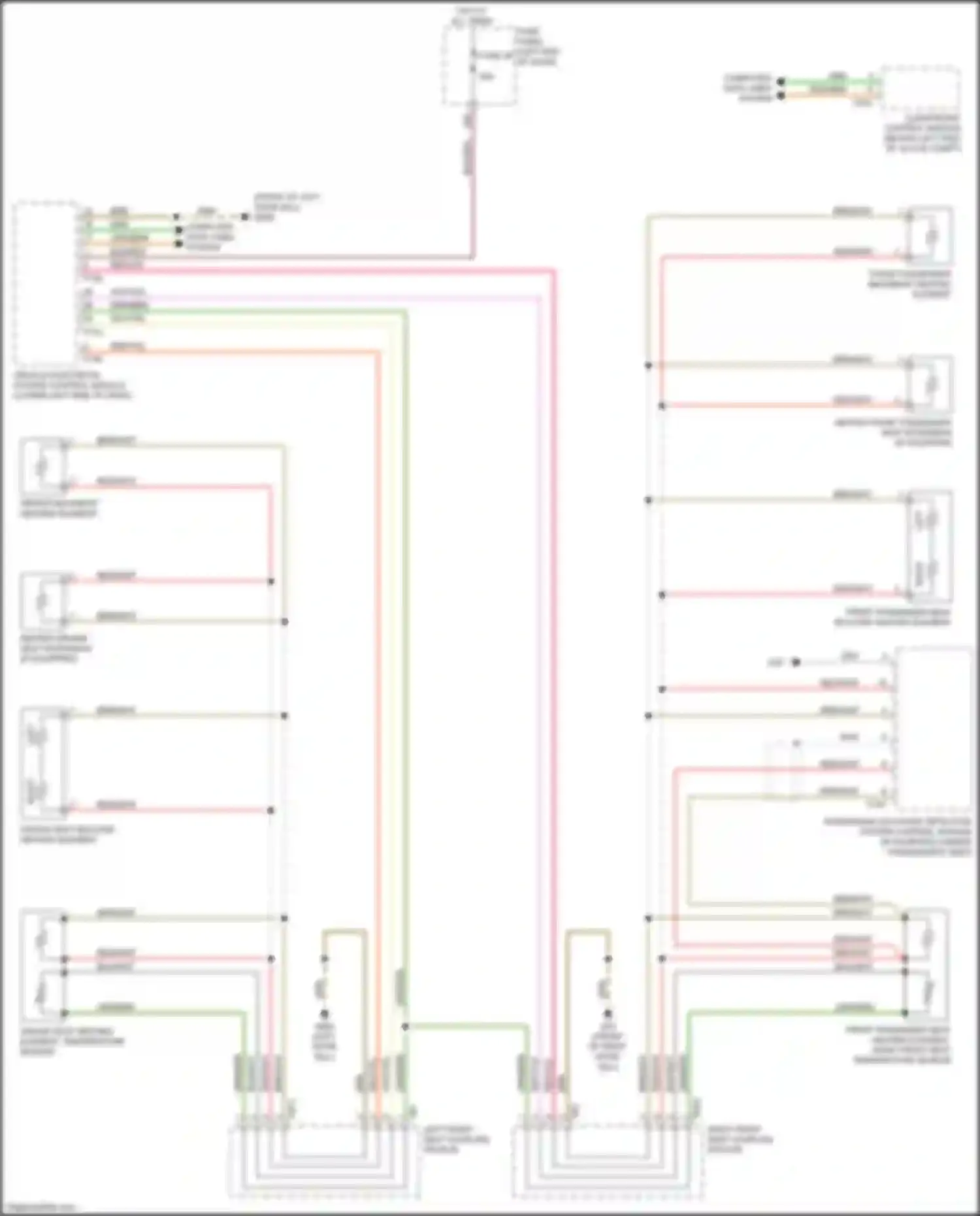 Wiring diagram vehicle electrical system control module for Audi TTS 8S facelift (2018-2024) (5 of 45)