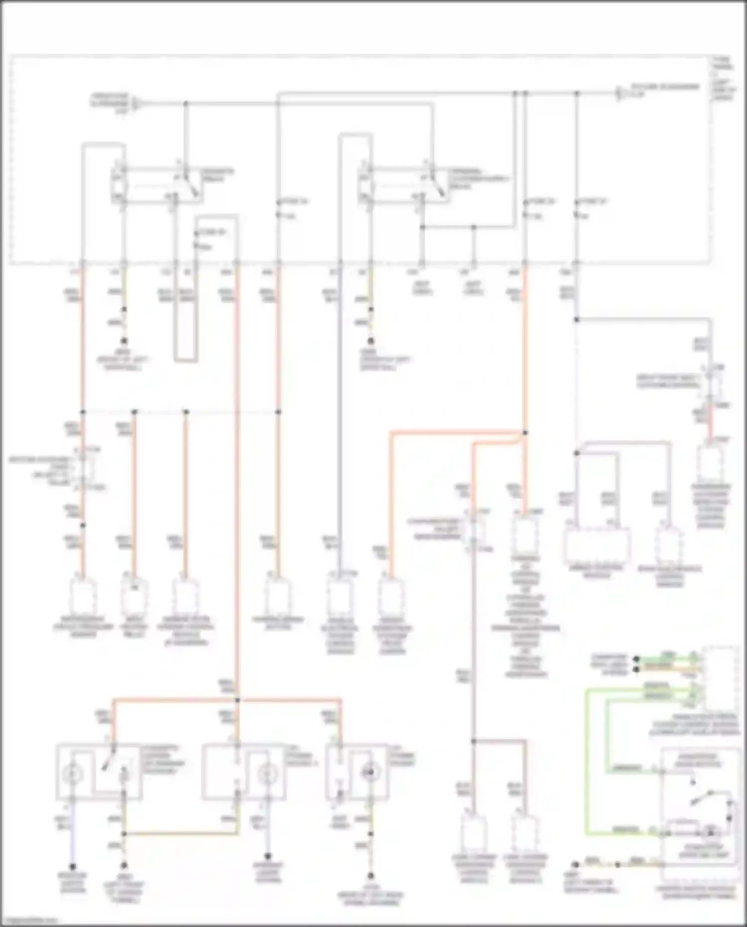 TTS Audi 8S (2014-2018): Power distribution circuit (4 of 6)
