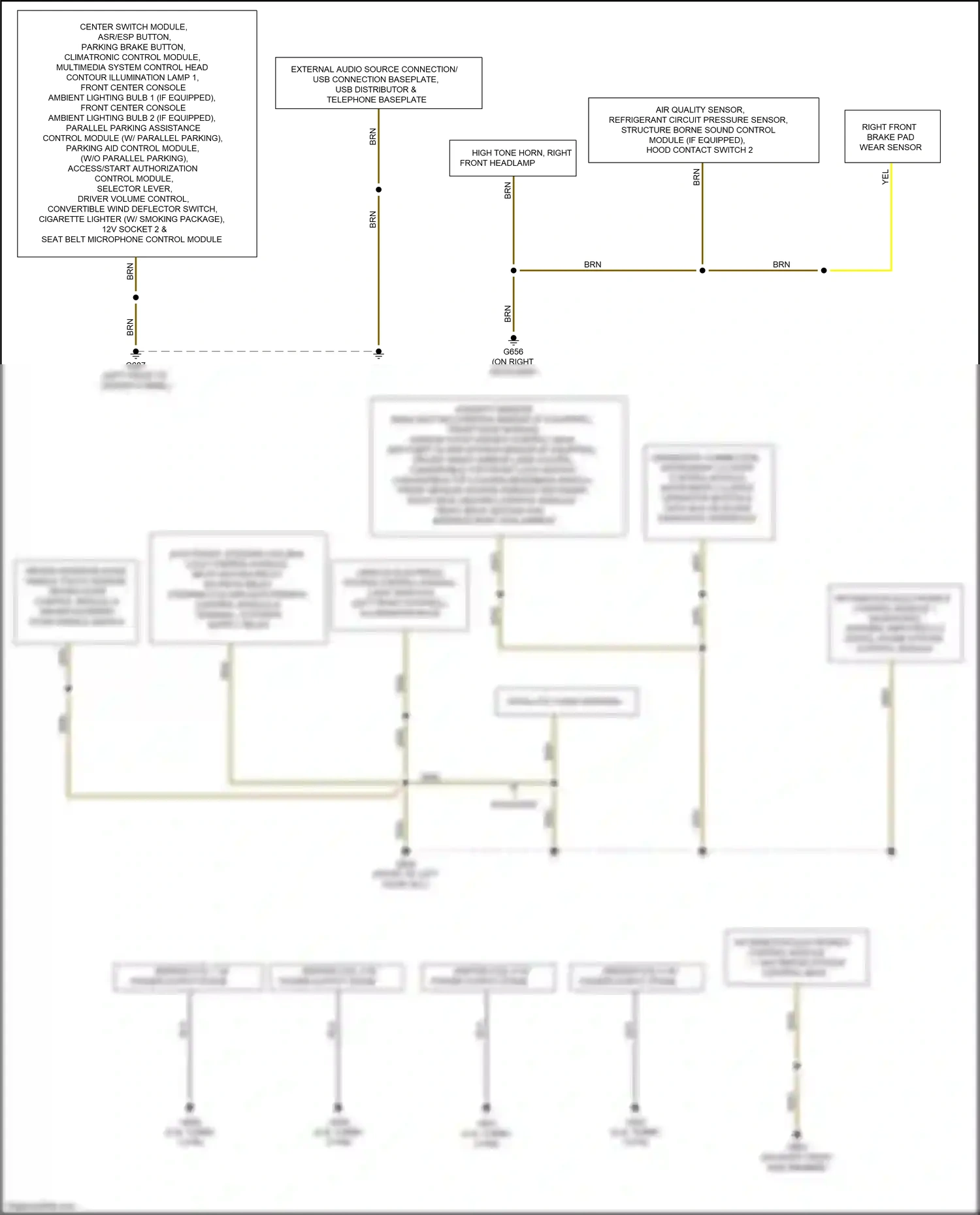 Wiring diagram air quality sensor for Audi TTS 8S (2014-2018) (2 of 2)