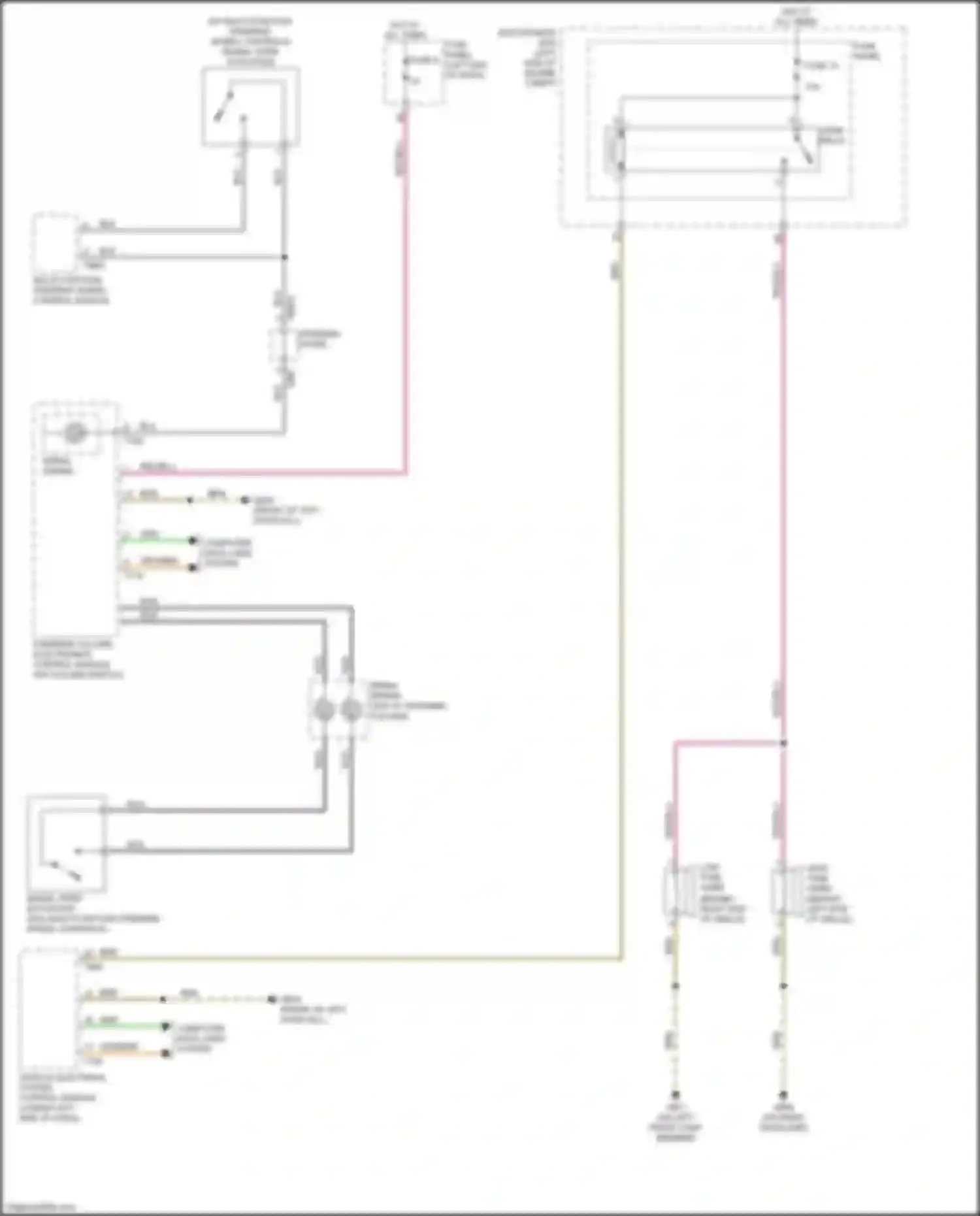 Wiring diagram electronics box) for Audi TTS 8S (2014-2018)