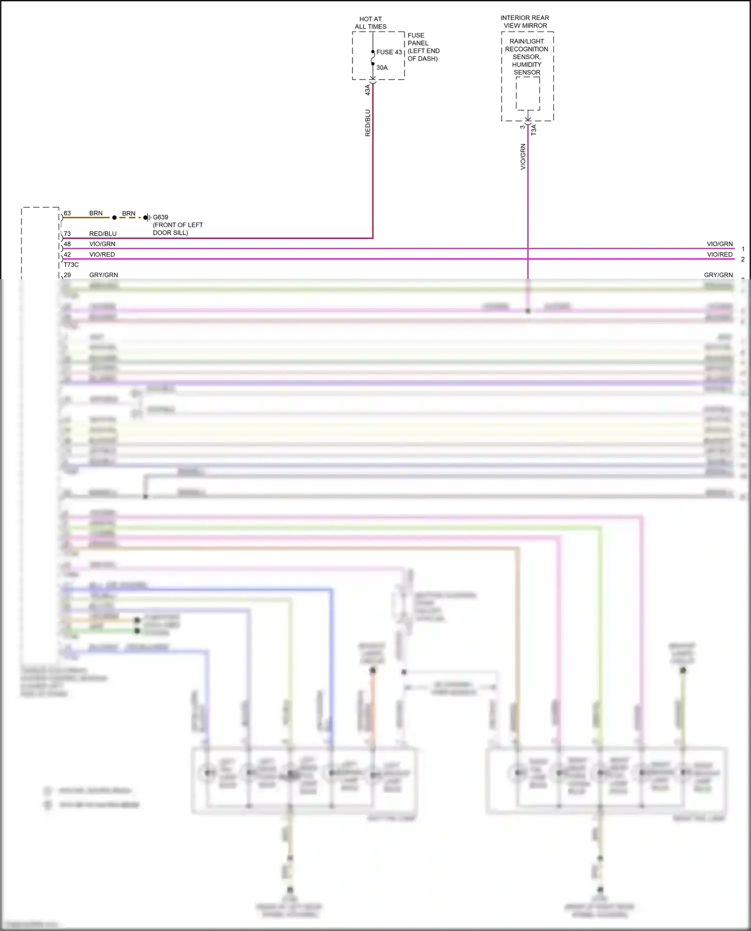Wiring diagram blu/yel for Audi TTS 8S (2014-2018) (4 of 13)