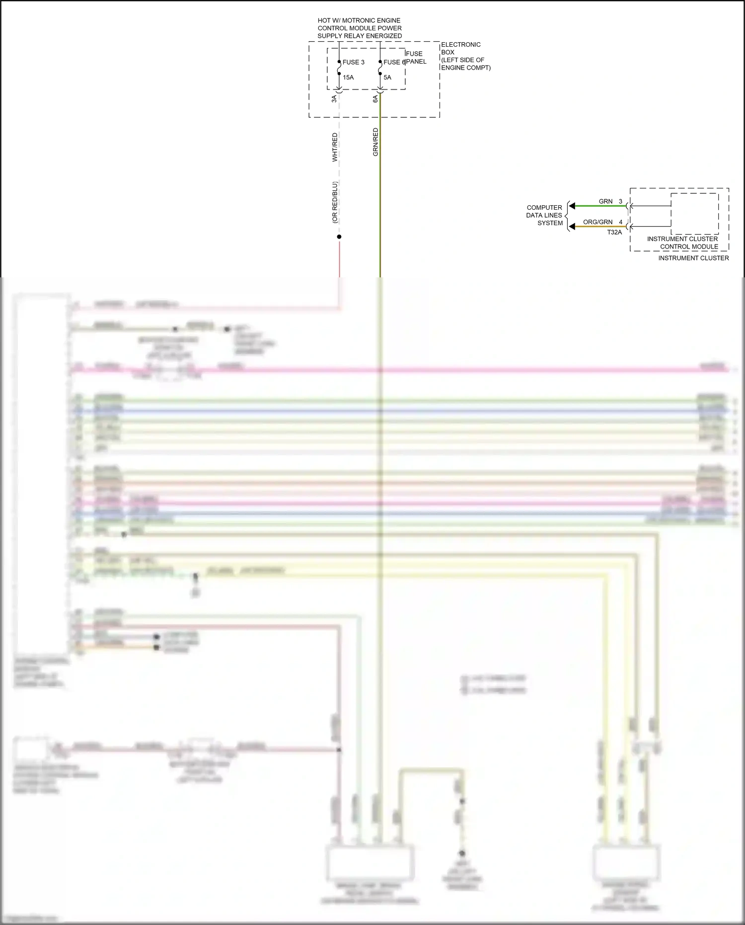 Wiring diagram bottom coupling point on left a-pillar for Audi TTS 8S (2014-2018) (3 of 35)
