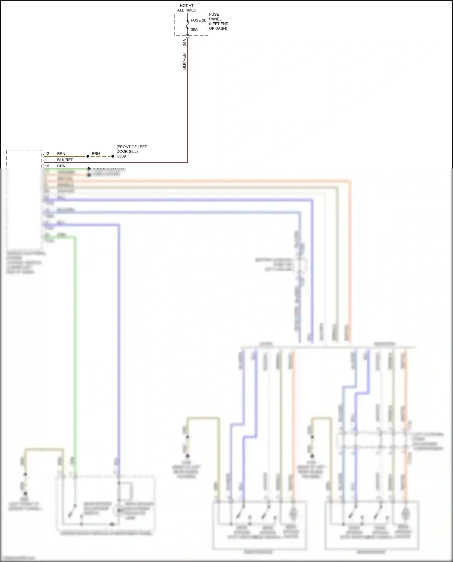Wiring diagram brn/blk for Audi TTS 8S (2014-2018) (1 of 12)