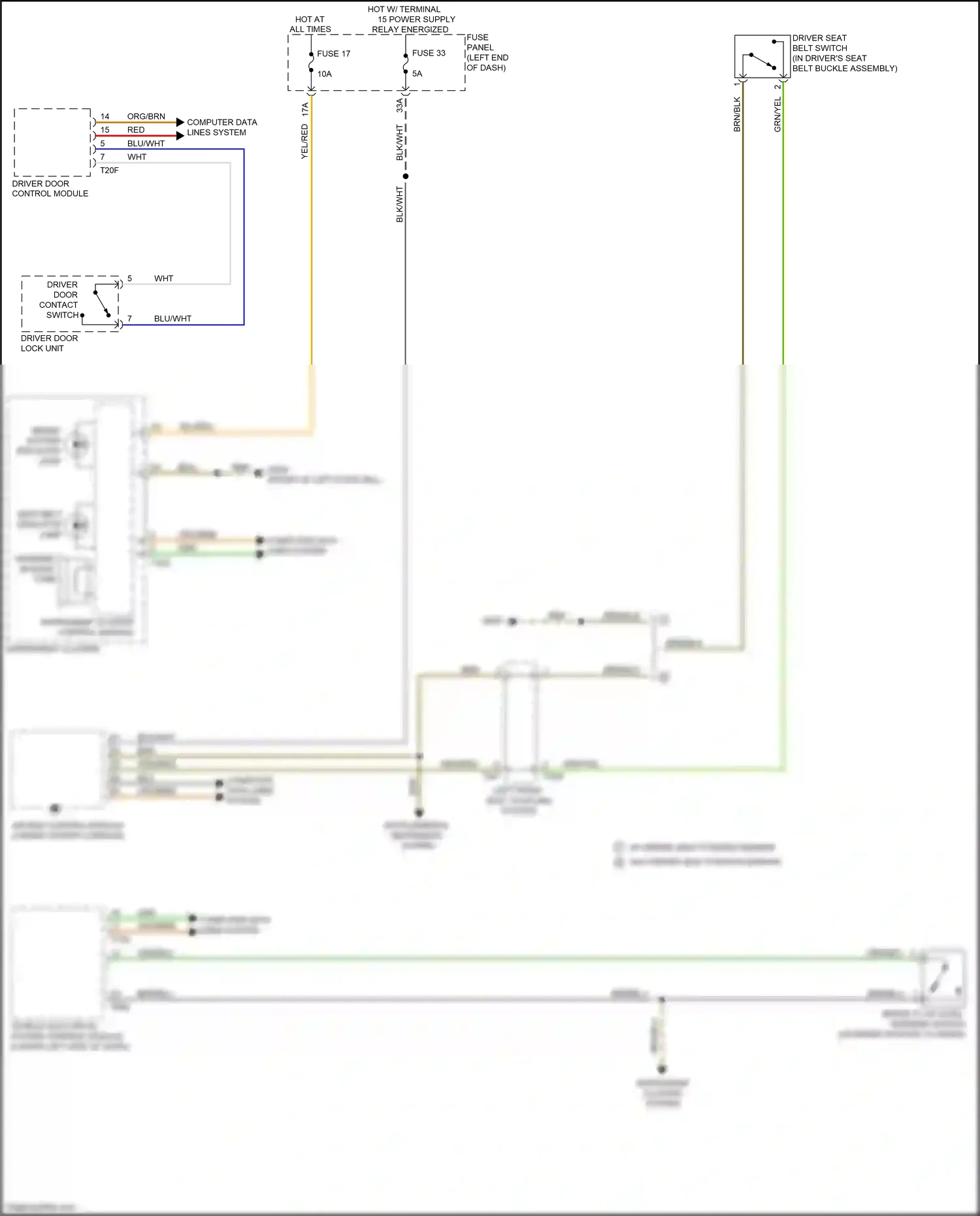 Wiring diagram brn/blk for Audi TTS 8S (2014-2018) (4 of 12)