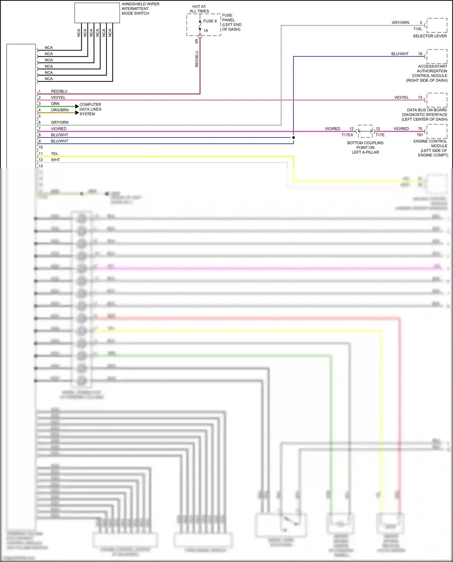 Wiring diagram computer data lines system for Audi TTS 8S (2014-2018) (19 of 81)