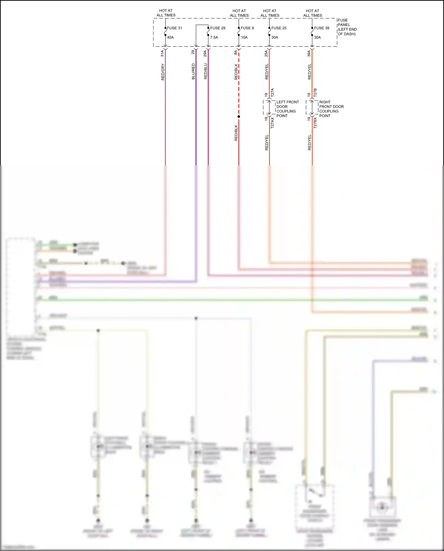 Wiring diagram computer data lines system for Audi TTS 8S (2014-2018) (21 of 81)