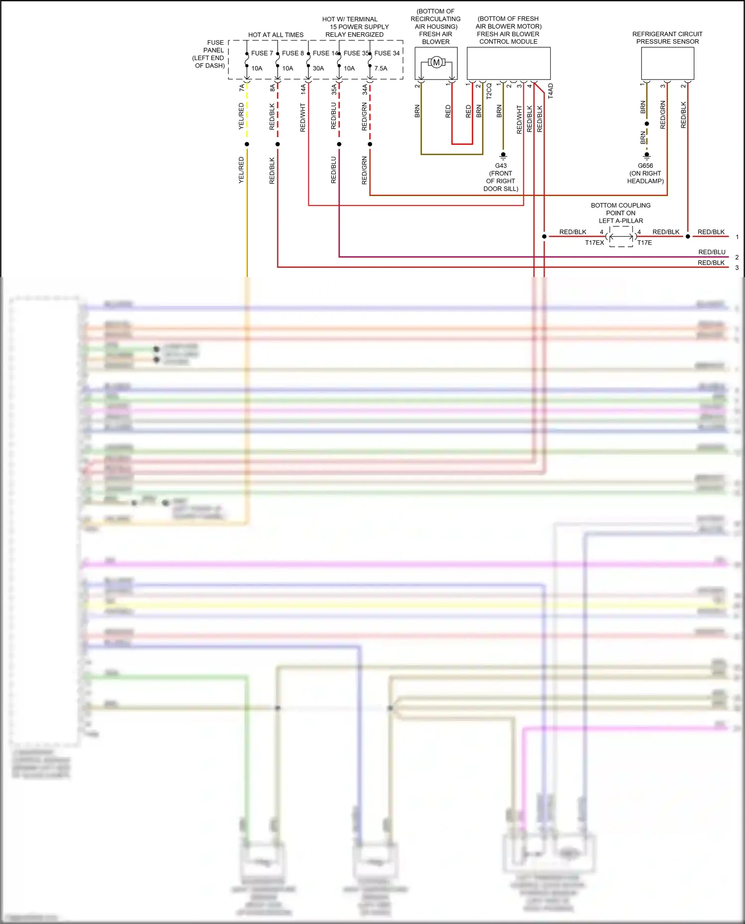 Wiring diagram computer data lines system for Audi TTS 8S (2014-2018) (71 of 81)