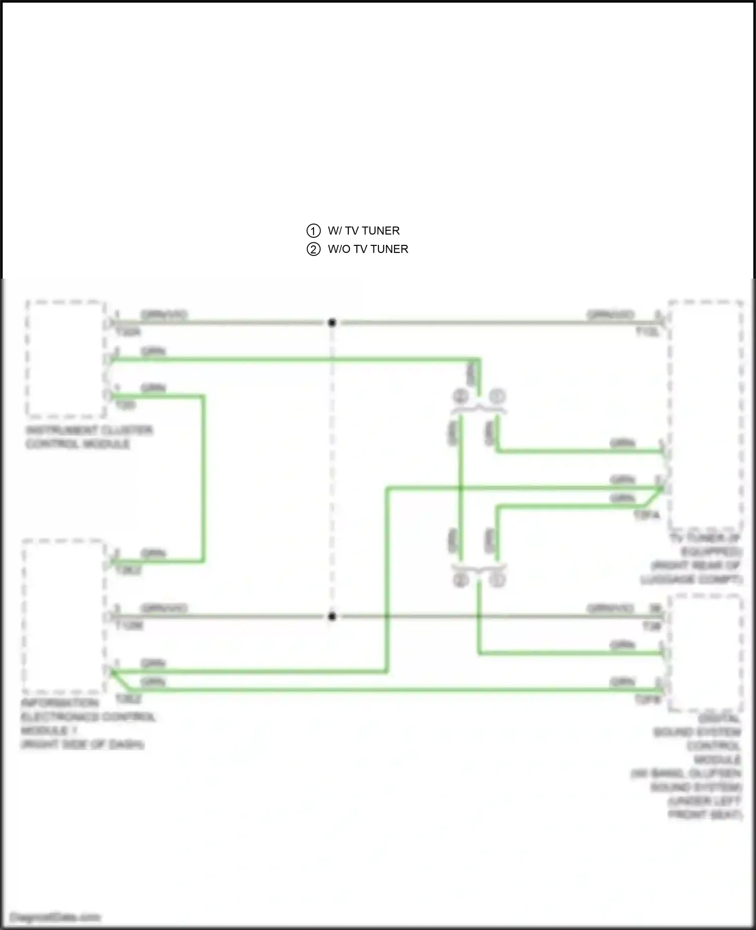 Wiring diagram digital sound system control module for Audi TTS 8S (2014-2018) (1 of 4)