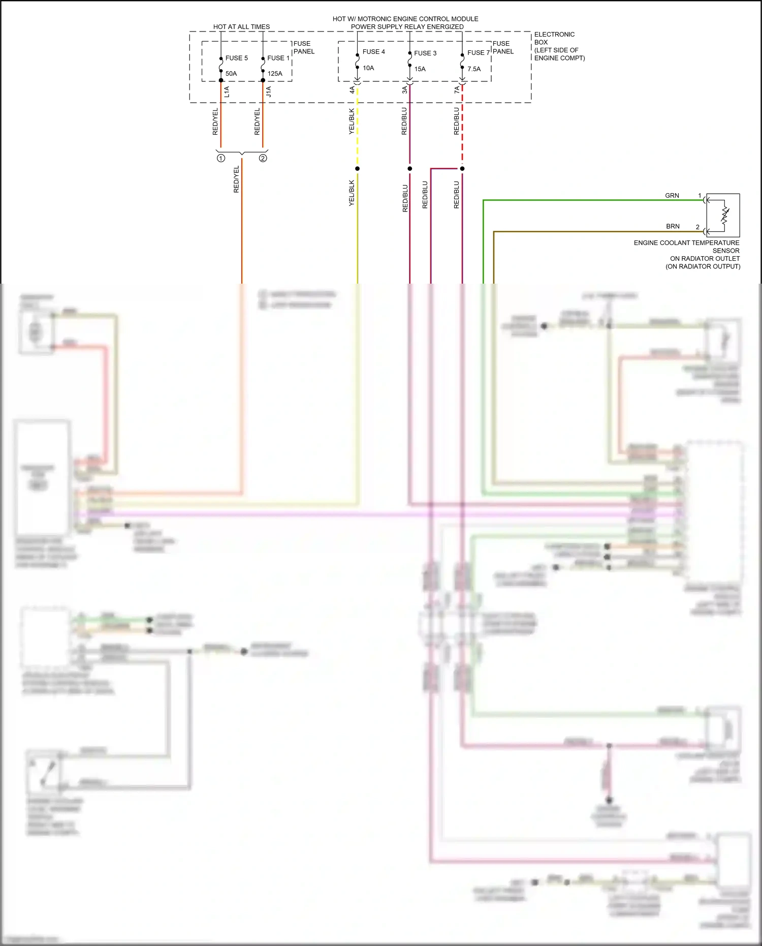Wiring diagram engine control module for Audi TTS 8S (2014-2018) (5 of 19)