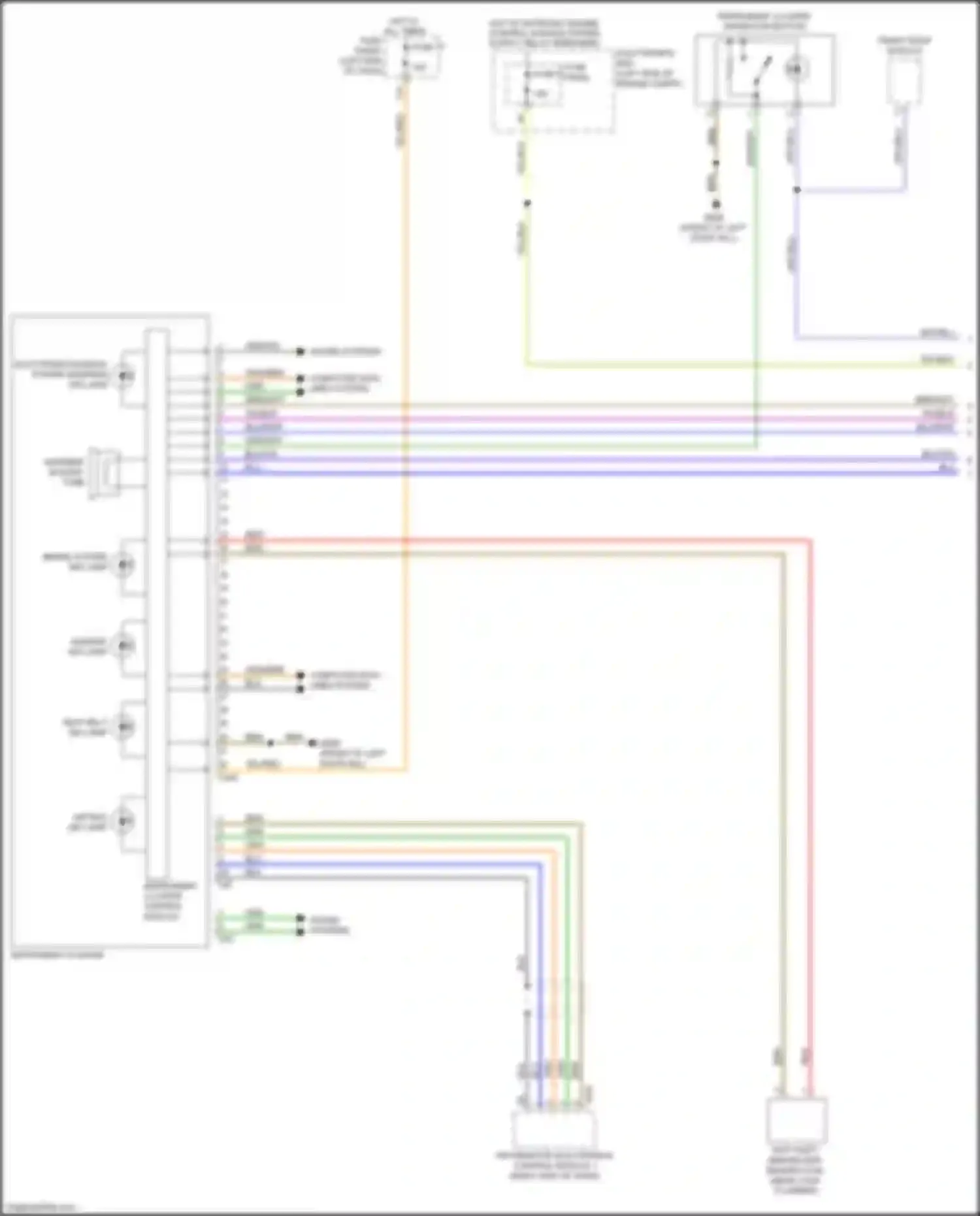 Wiring diagram fuse 4 for Audi TTS 8S (2014-2018) (4 of 12)