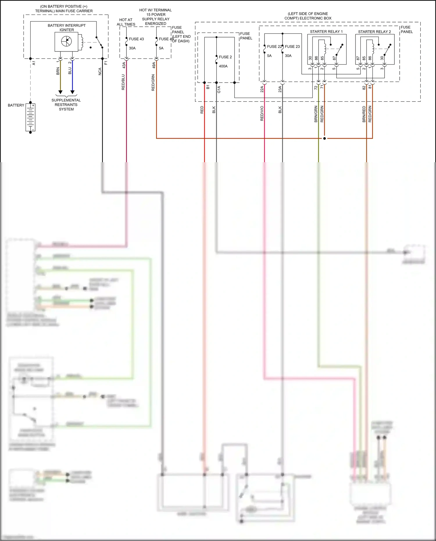 Wiring diagram fuse panel b for Audi TTS 8S (2014-2018) (17 of 21)