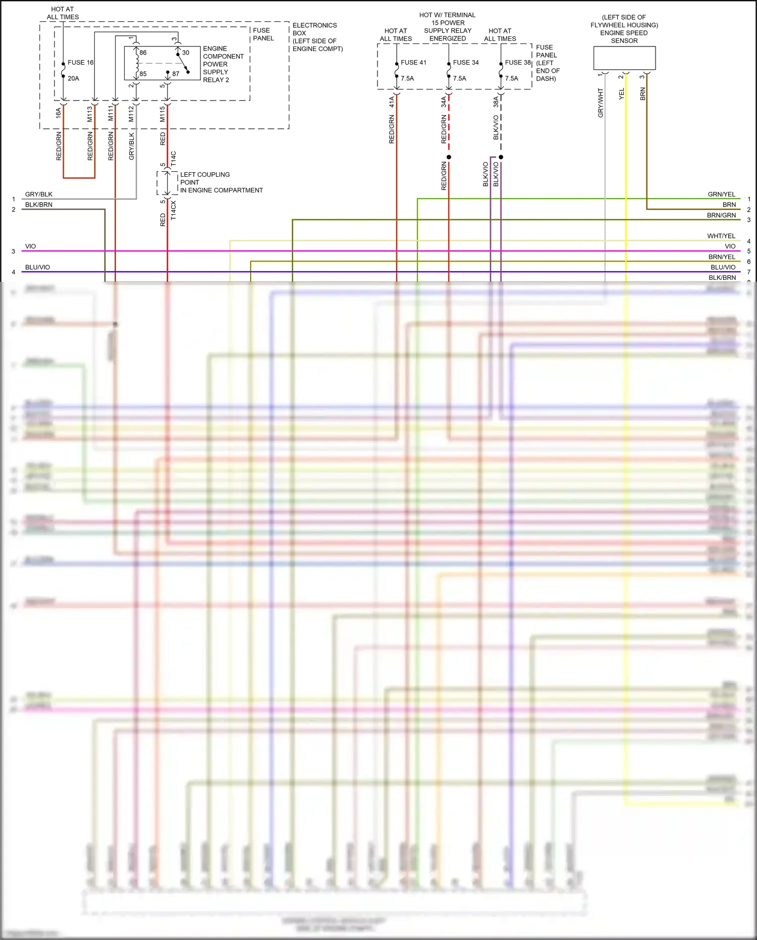 Wiring diagram gry/red for Audi TTS 8S (2014-2018) (27 of 32)