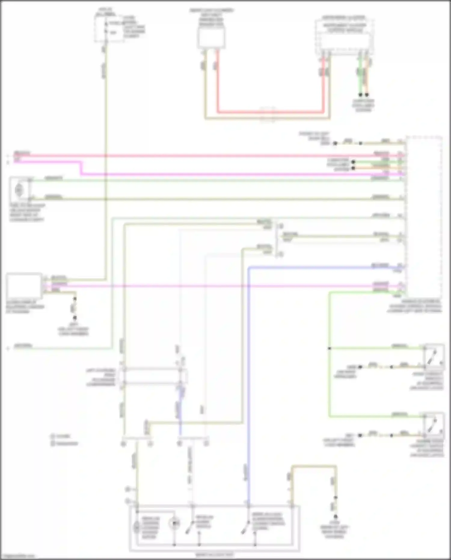 Wiring diagram instrument cluster for Audi TTS 8S (2014-2018)