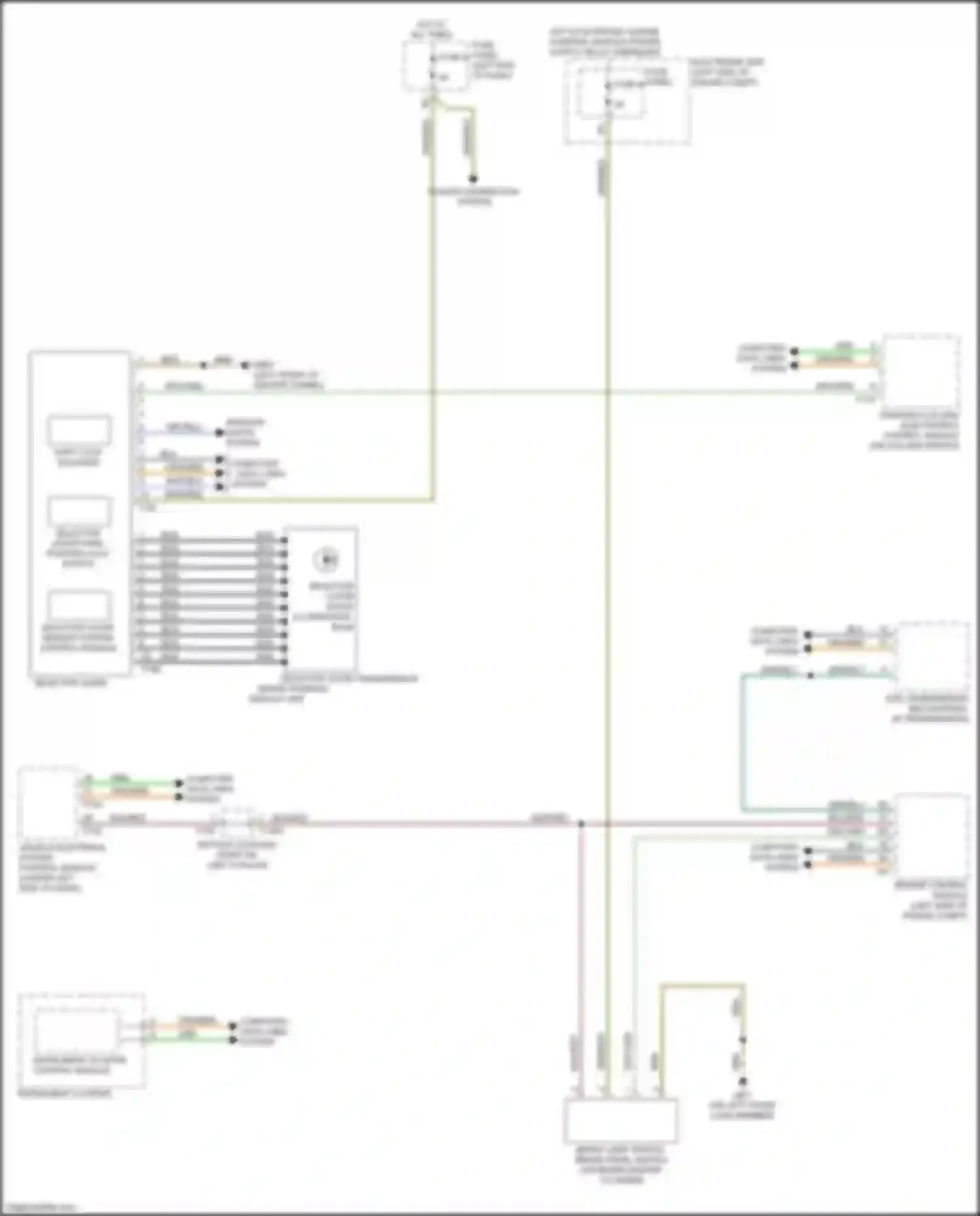 Wiring diagram lights system for Audi TTS 8S (2014-2018)