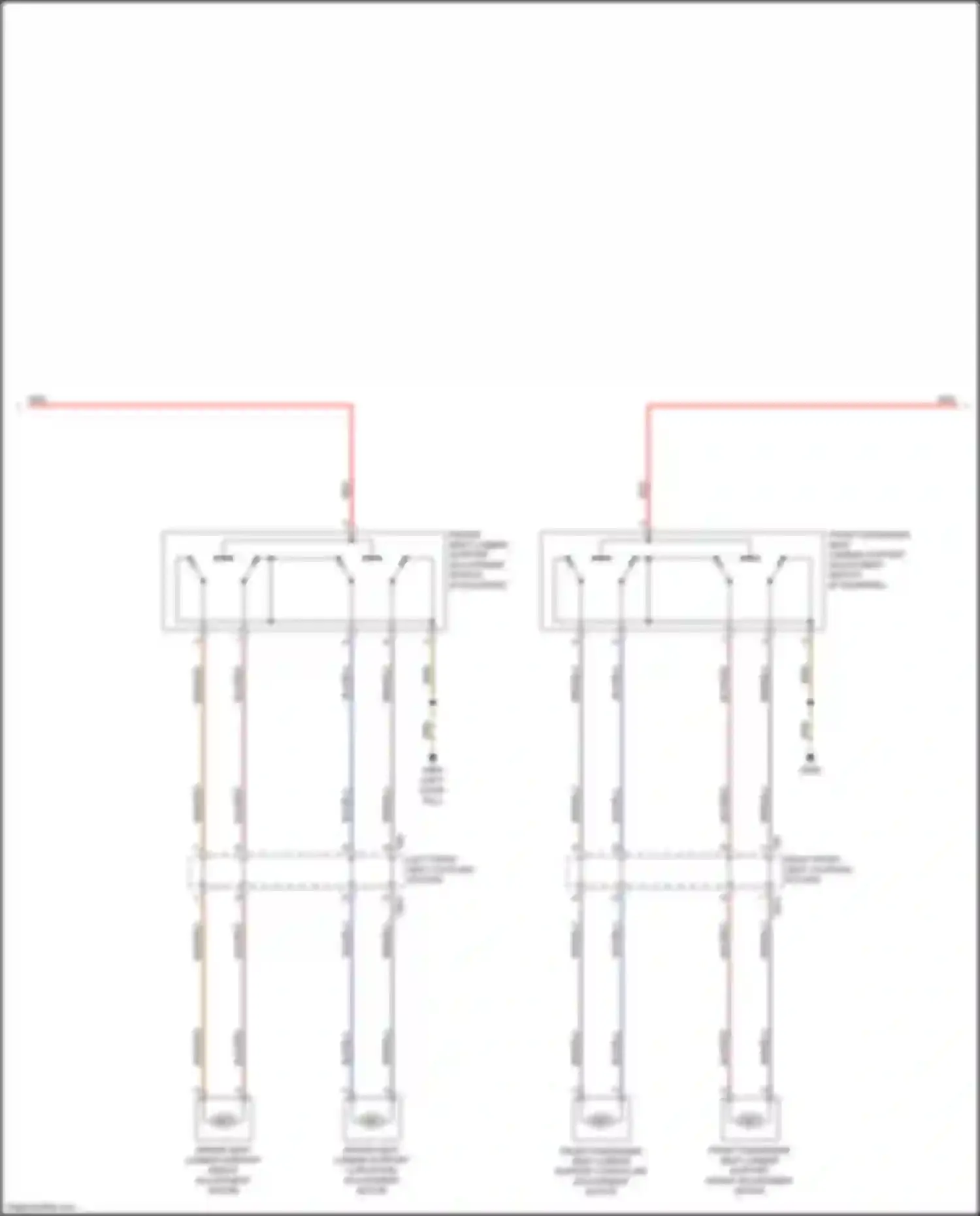 Wiring diagram left front seat coupling station for Audi TTS 8S (2014-2018)