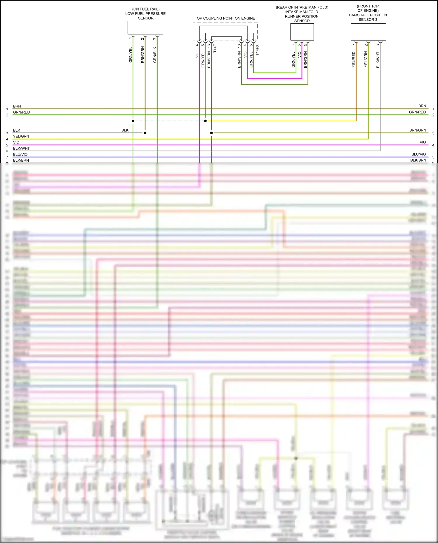 Wiring diagram intake manifold runner position sensor for Audi TTS 8S (2014-2018) (1 of 2)