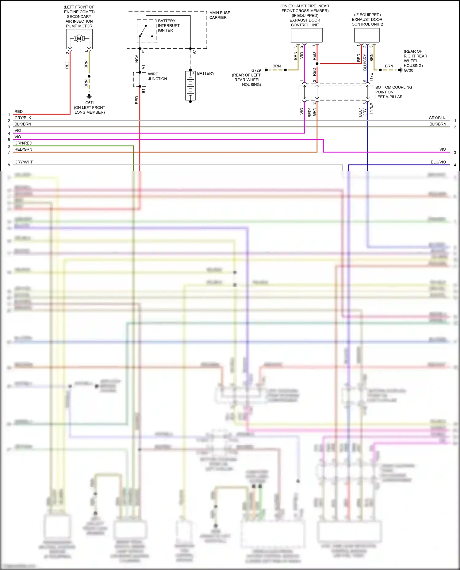 Wiring diagram nca for Audi TTS 8S (2014-2018) (33 of 36)