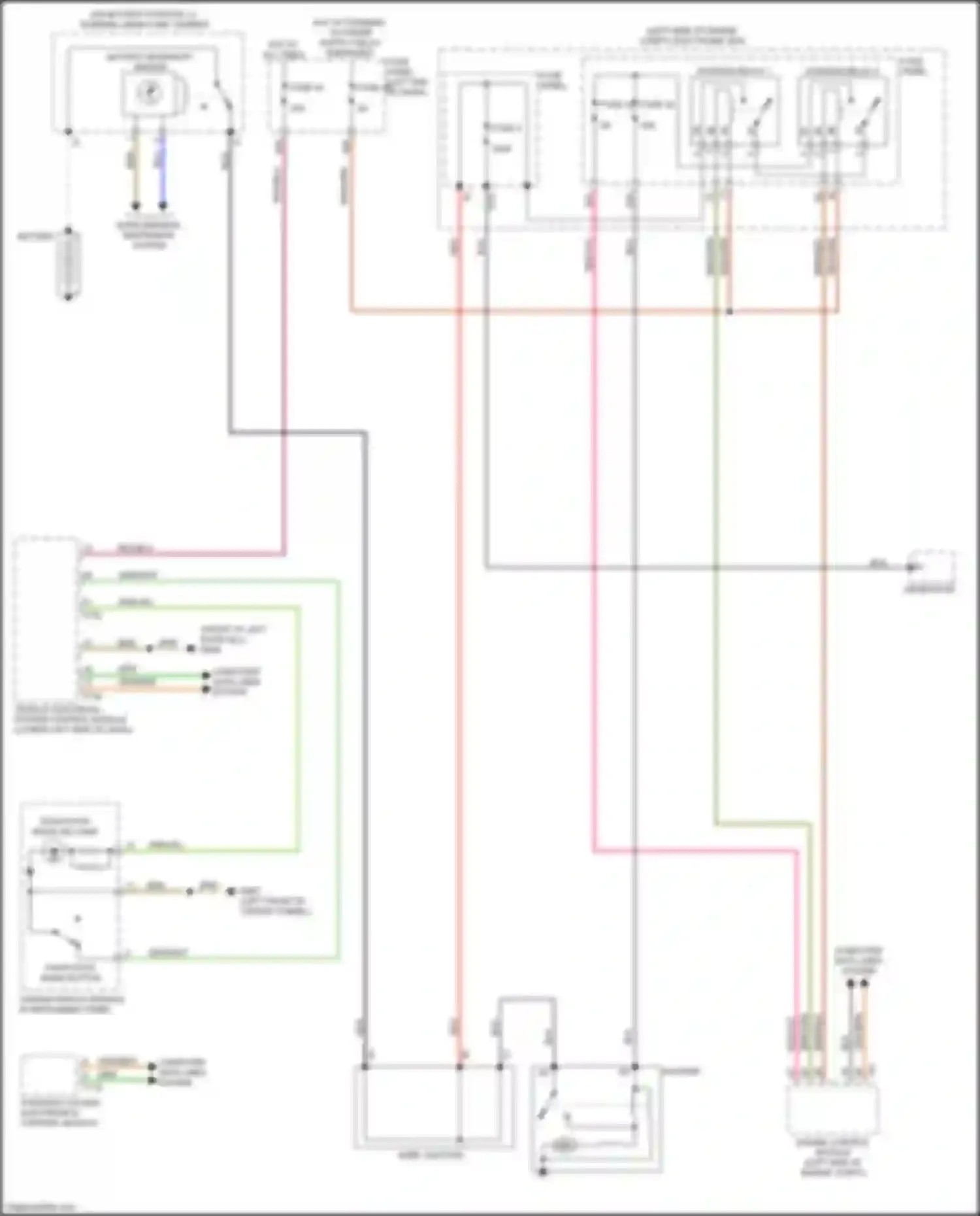 Wiring diagram fuse 43 for Audi TTS 8S (2014-2018)