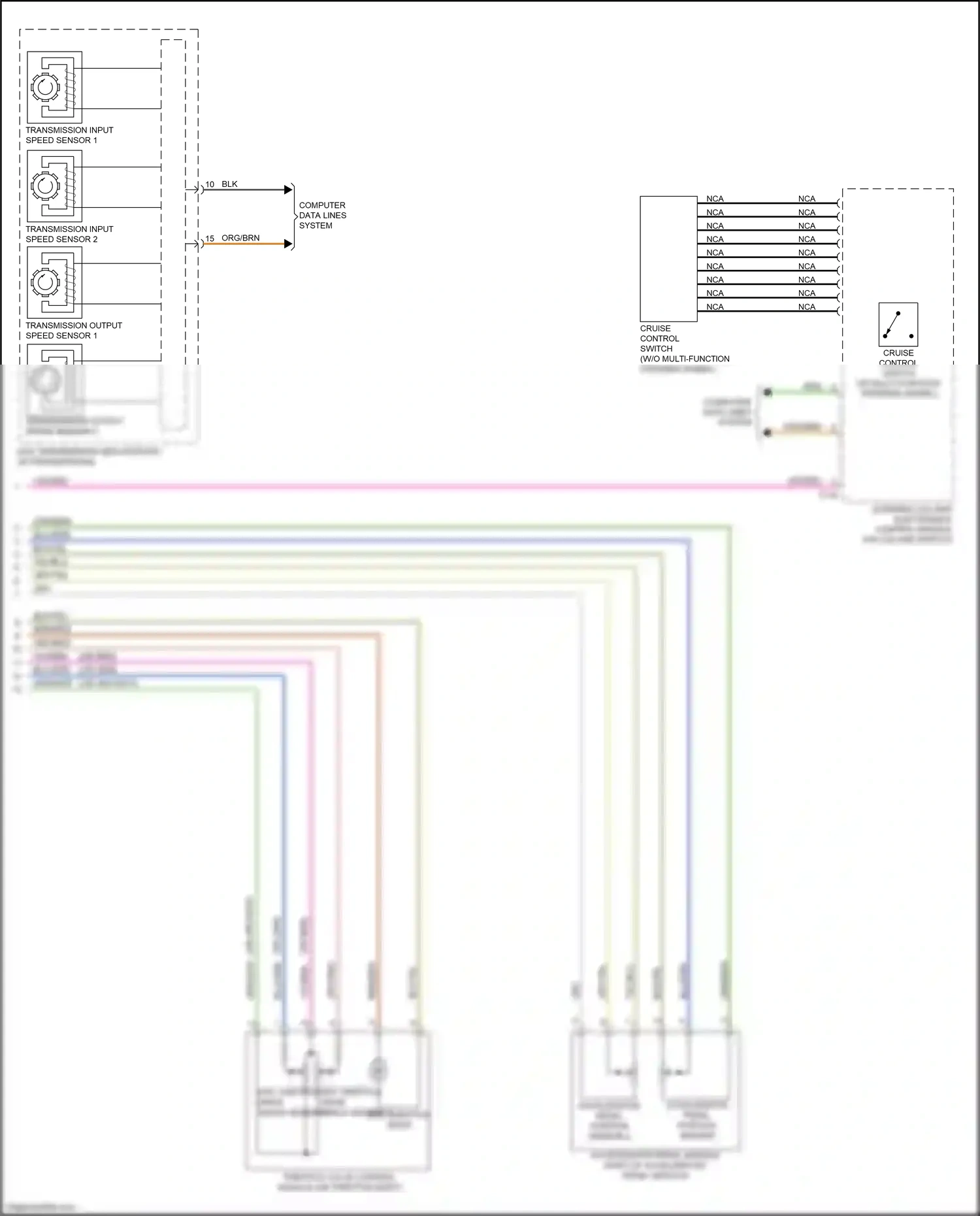 Wiring diagram transmission output speed sensor 2 for Audi TTS 8S (2014-2018) (2 of 2)