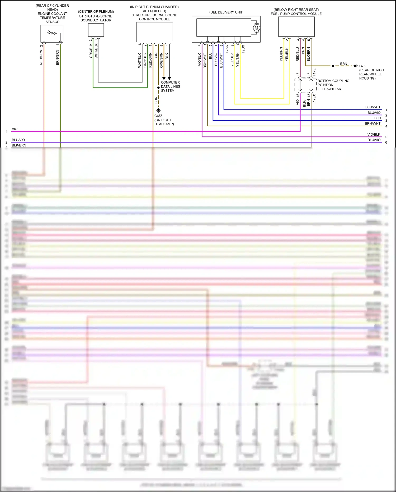 Wiring diagram vio/yel for Audi TTS 8S (2014-2018) (15 of 21)