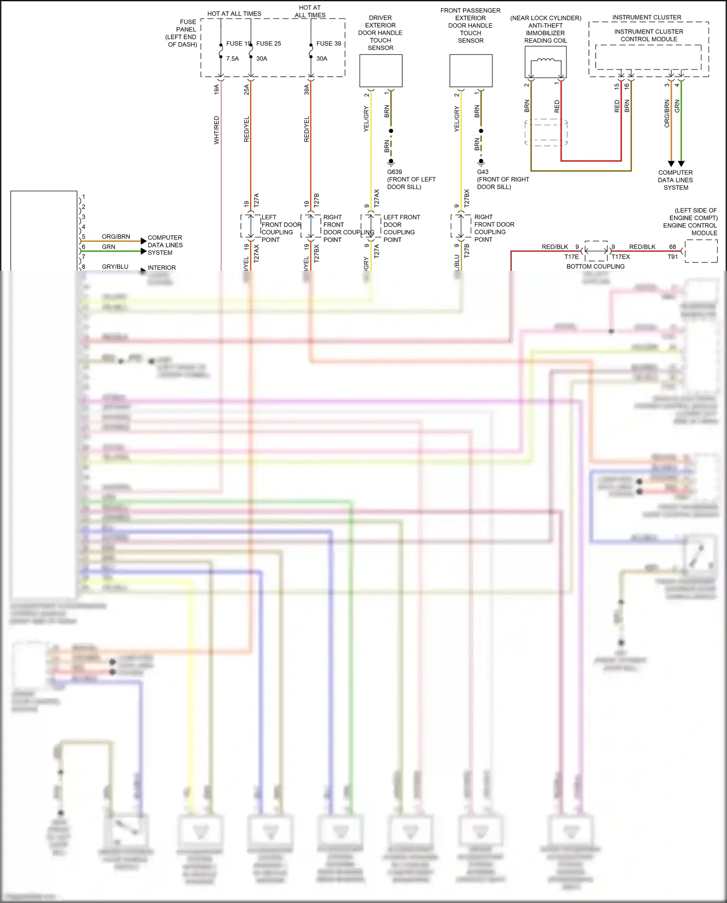 Wiring diagram vio/yel for Audi TTS 8S (2014-2018) (1 of 21)