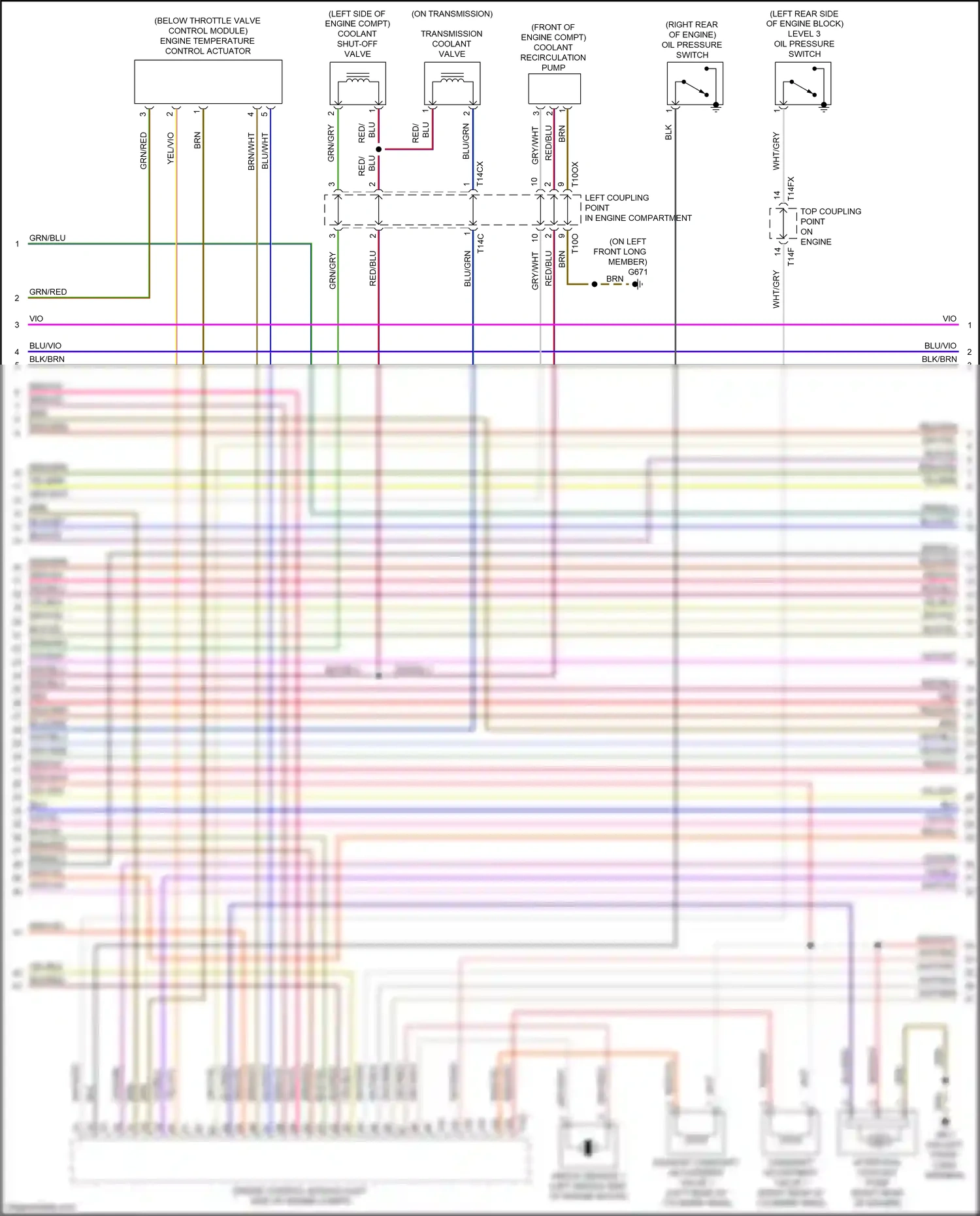 Wiring diagram vio/yel for Audi TTS 8S (2014-2018) (13 of 21)