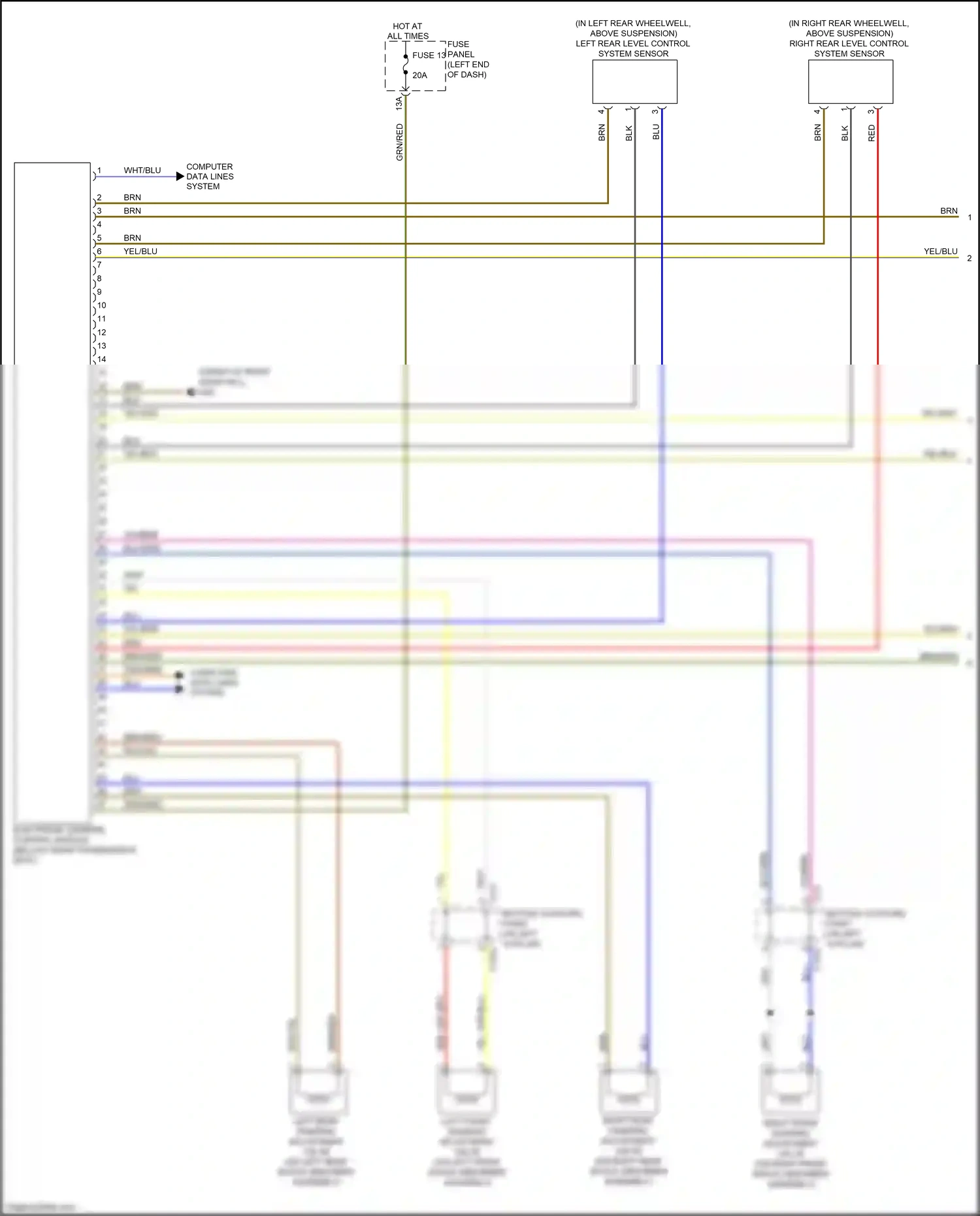 Wiring diagram yel/blu for Audi TTS 8S (2014-2018) (4 of 18)