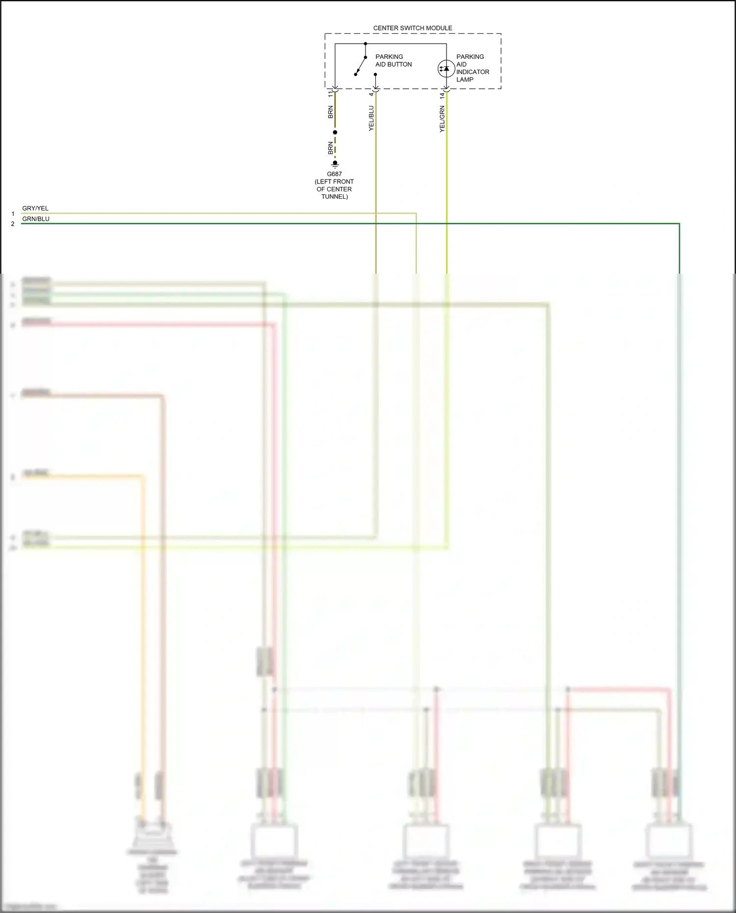 Wiring diagram yel/red for Audi TTS 8S (2014-2018) (7 of 13)