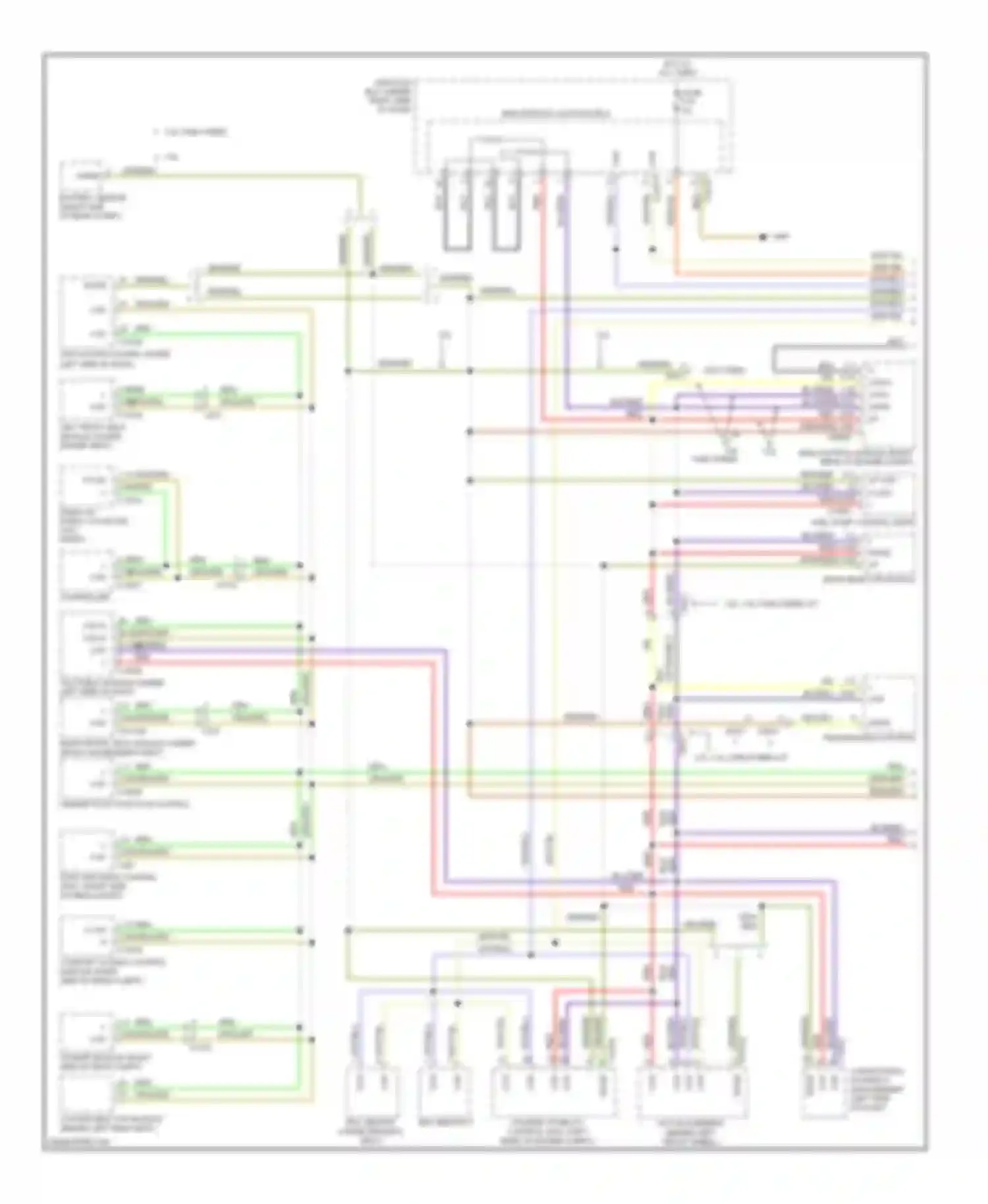 1 series BMW E81/E82/E87/E88 facelift 2 (2011-2014): Computer data lines circuit (1 of 2)