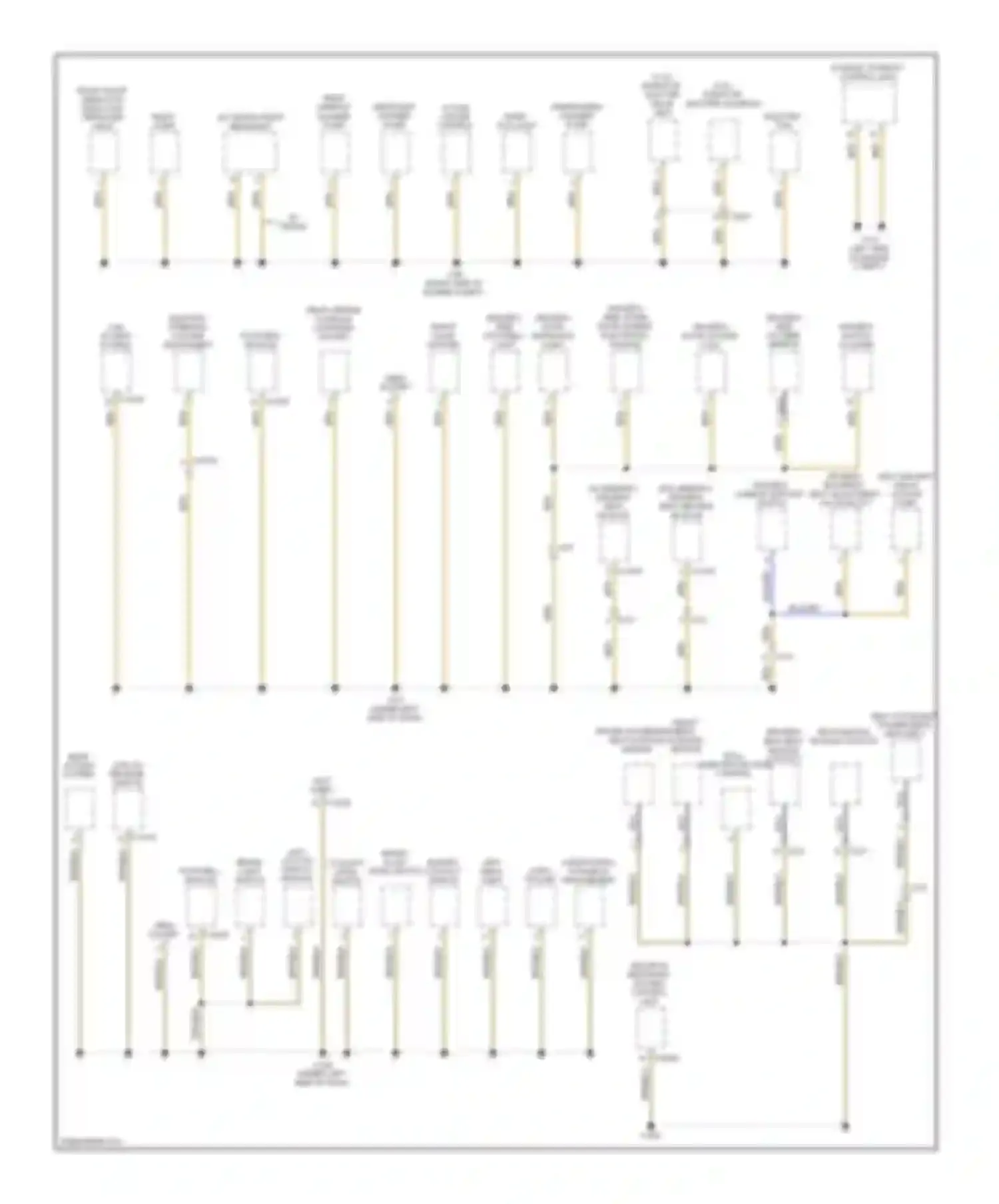 1 series BMW E81/E82/E87/E88 facelift 2 (2011-2014): Ground distribution circuit (2 of 4)