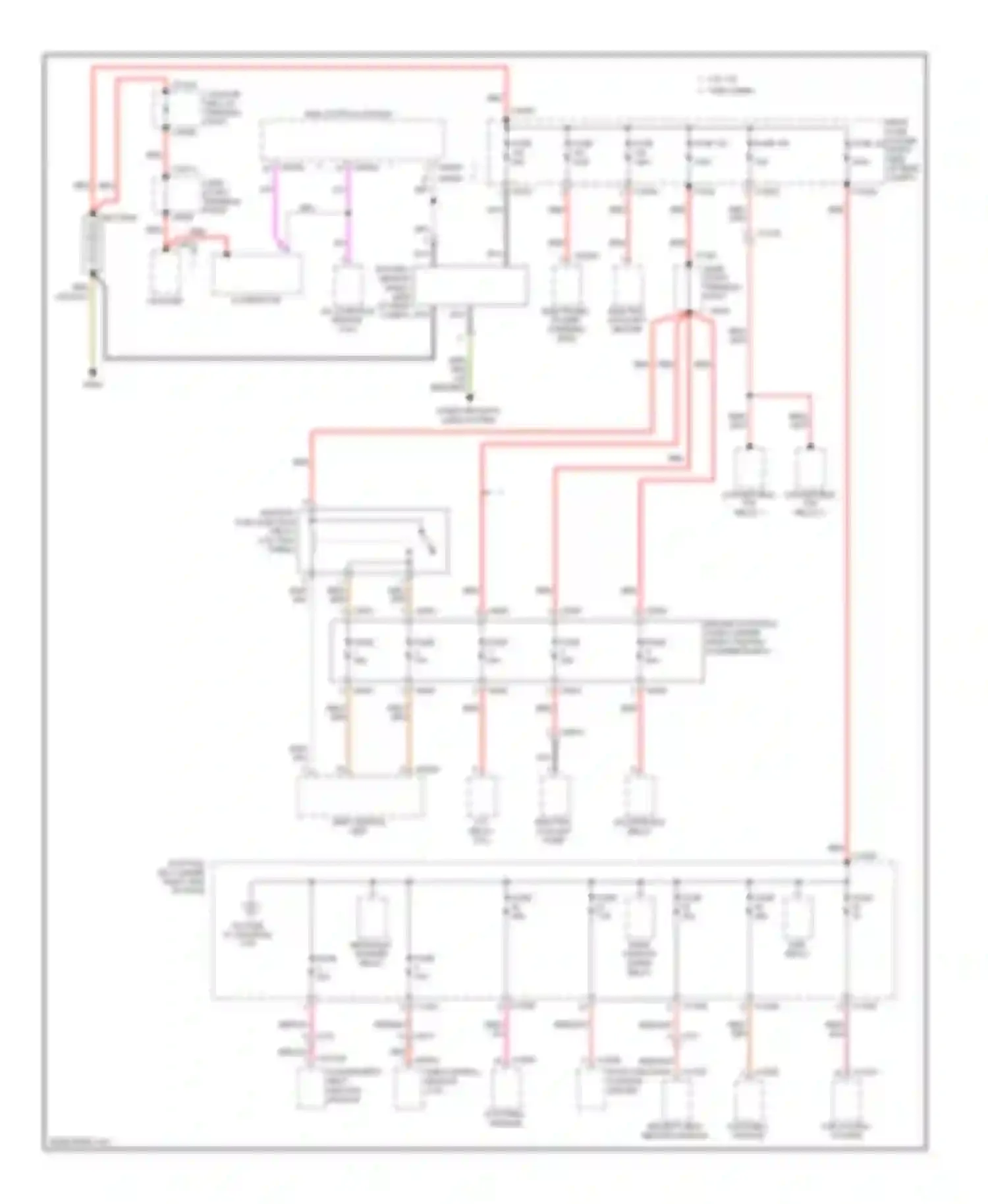 1 series BMW E81/E82/E87/E88 facelift 2 (2011-2014): Power distribution circuit (1 of 5)