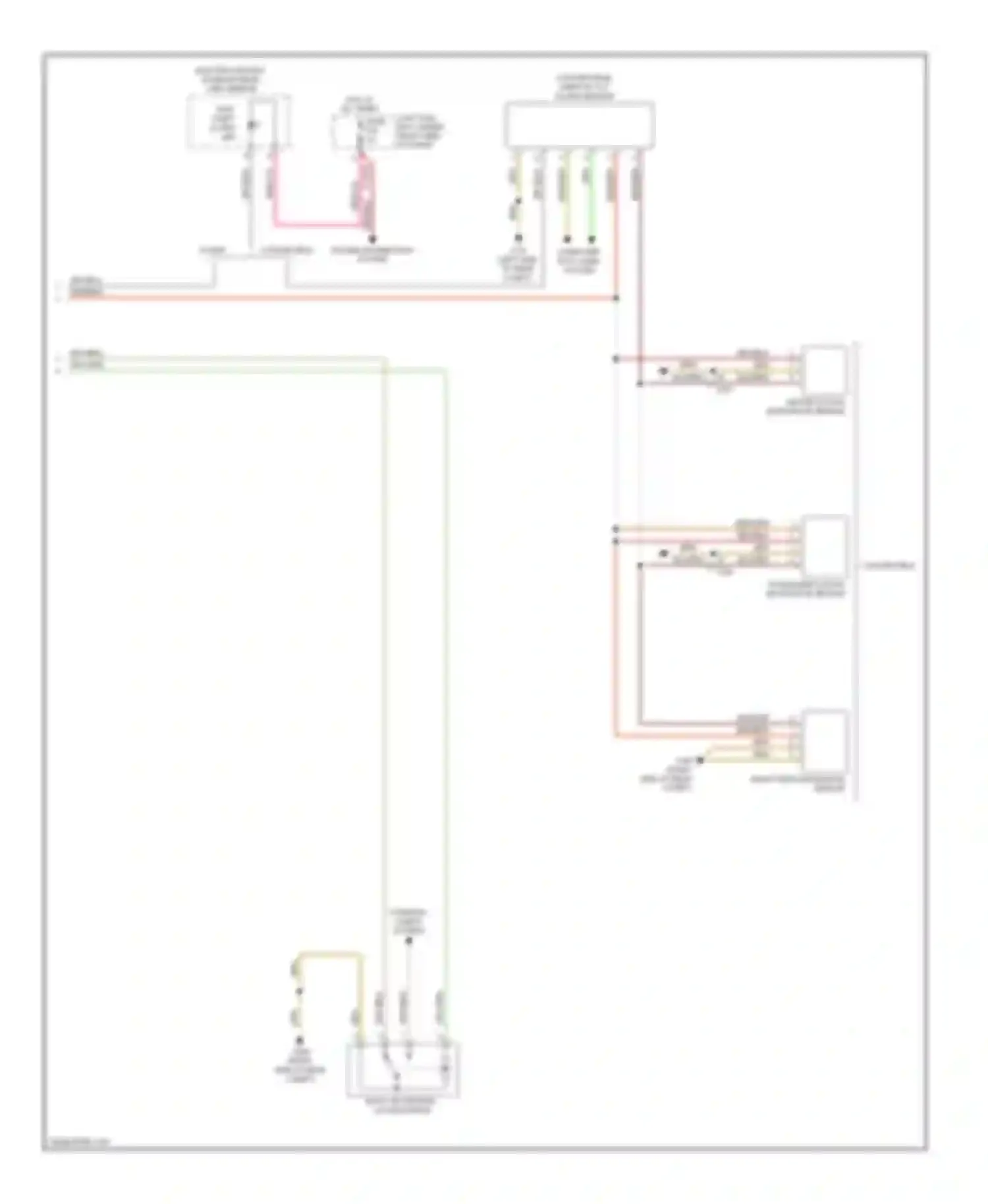 1 series BMW E81/E82/E87/E88 facelift 2 (2011-2014): Power door locks circuit (3 of 3)
