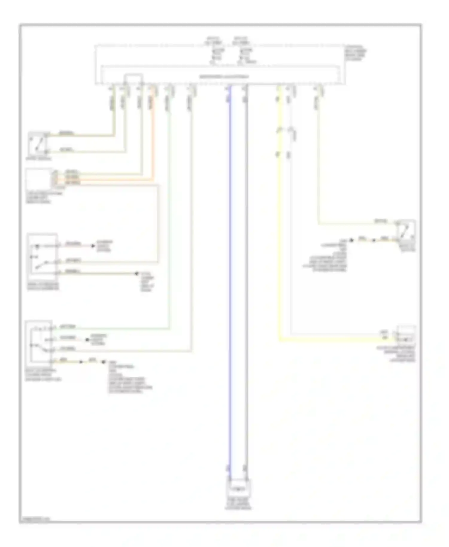 1 series BMW E81/E82/E87/E88 facelift 2 (2011-2014): Trunk & fuel door release circuit