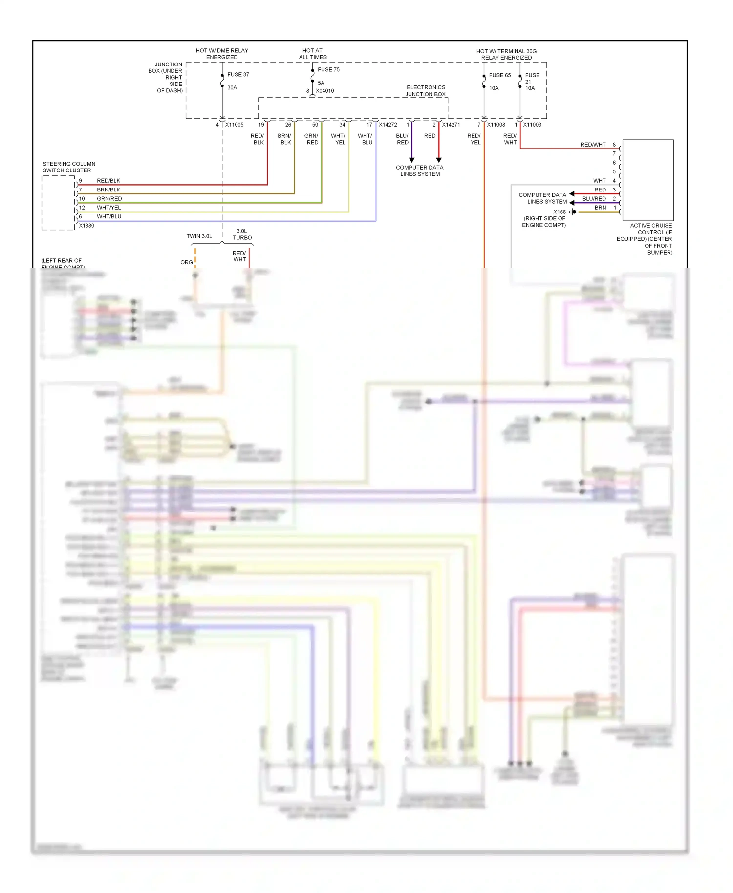 BMW 1 series E81/E82/E87/E88 facelift 2 (2011-2014) anti-theft system wiring diagram  (1 of 6)