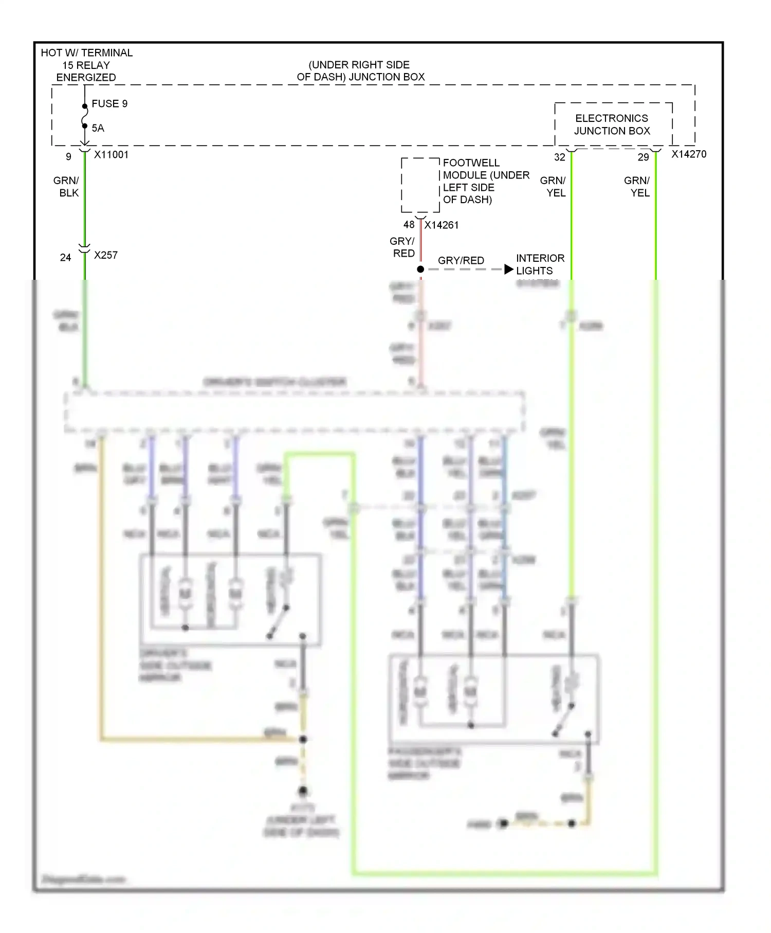BMW 1 series E81/E82/E87/E88 facelift 2 (2011-2014) blu wiring diagram  (39 of 58)