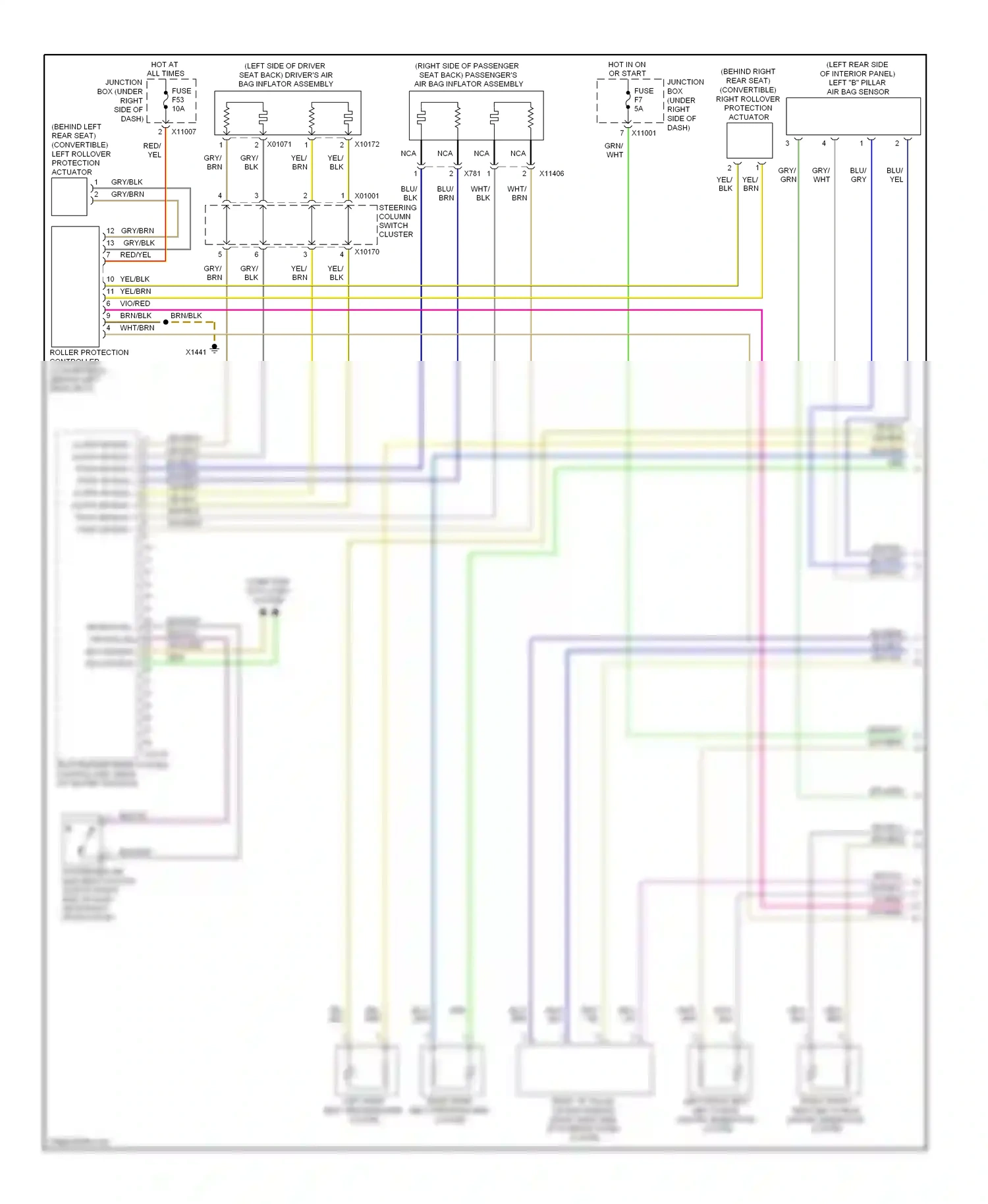 BMW 1 series E81/E82/E87/E88 facelift 2 (2011-2014) blu wiring diagram  (50 of 58)