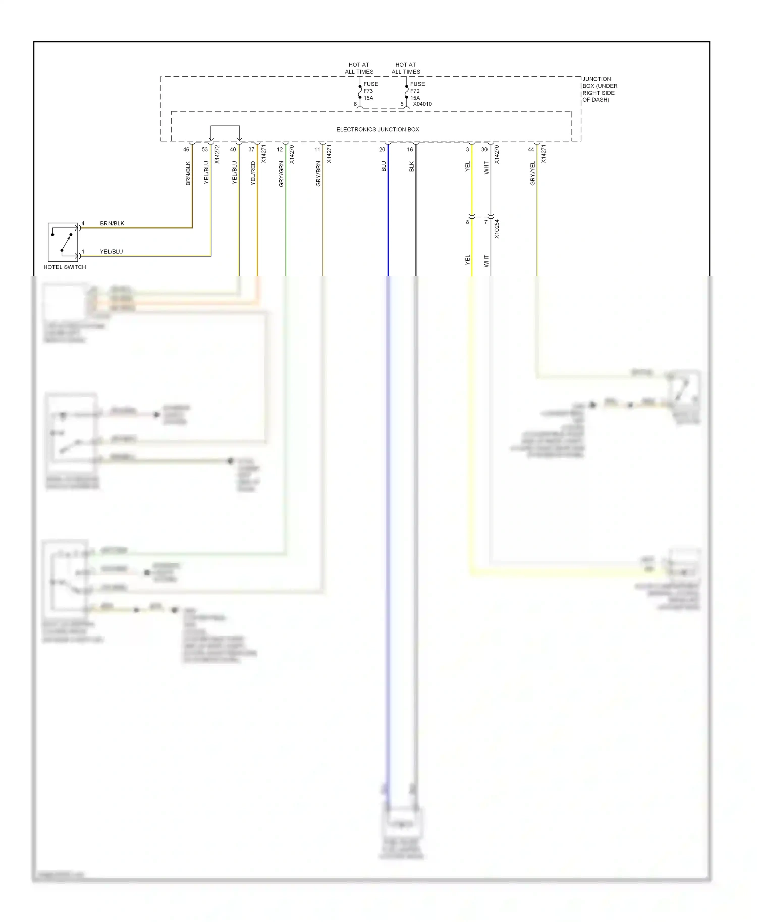 BMW 1 series E81/E82/E87/E88 facelift 2 (2011-2014) blu wiring diagram  (53 of 58)