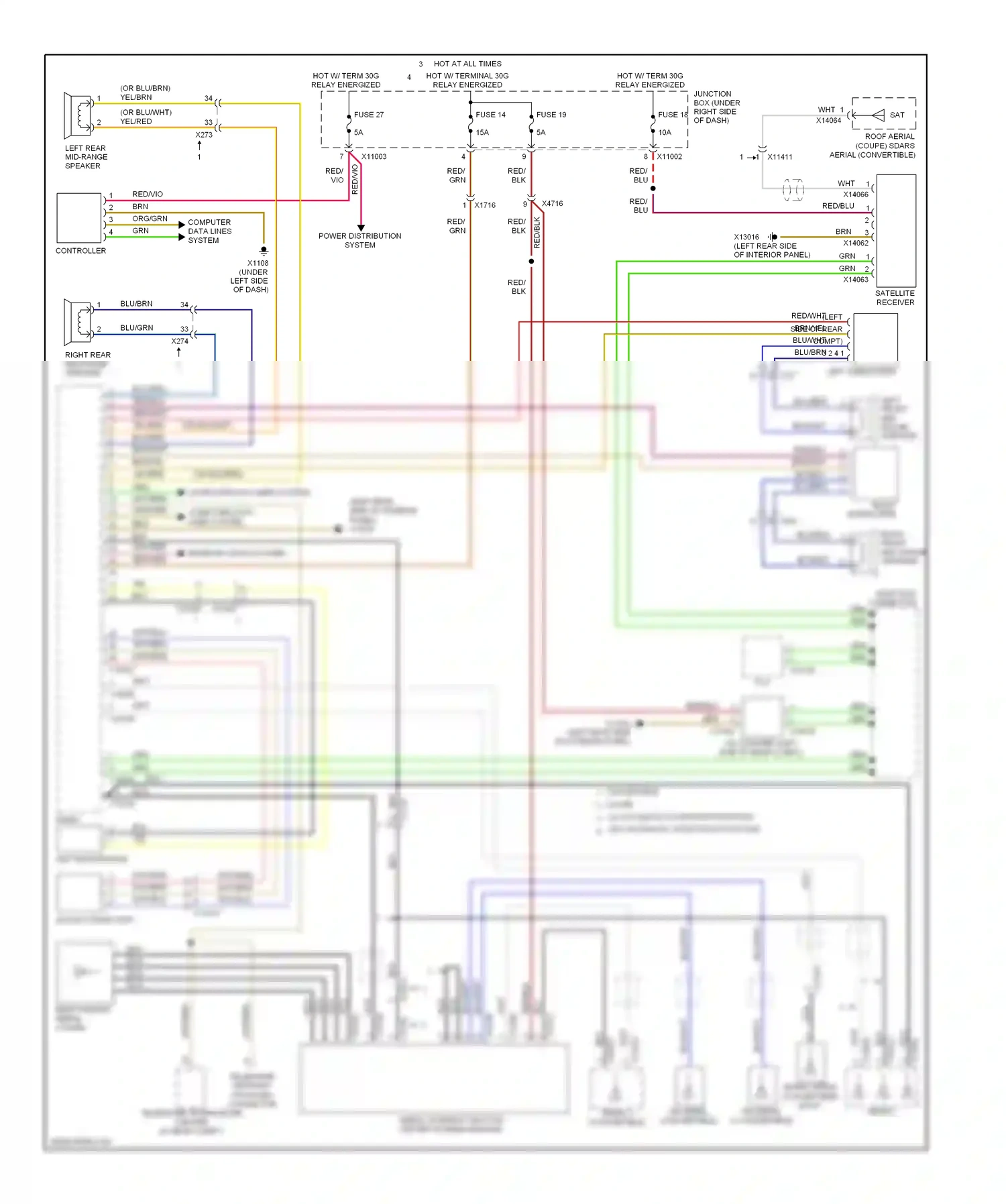 BMW 1 series E81/E82/E87/E88 facelift 2 (2011-2014) blu wiring diagram  (43 of 58)