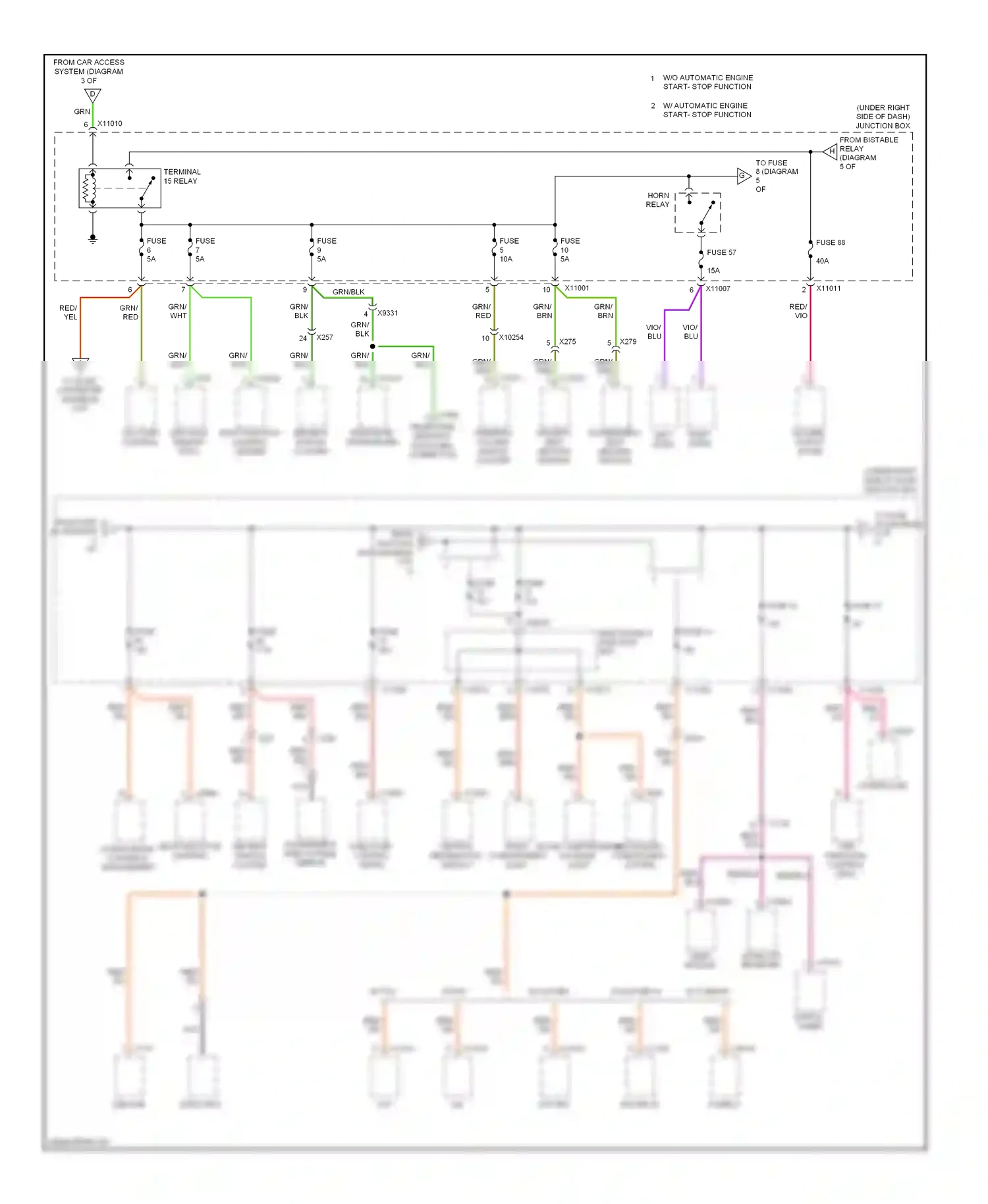 BMW 1 series E81/E82/E87/E88 facelift 2 (2011-2014) blu wiring diagram  (36 of 58)