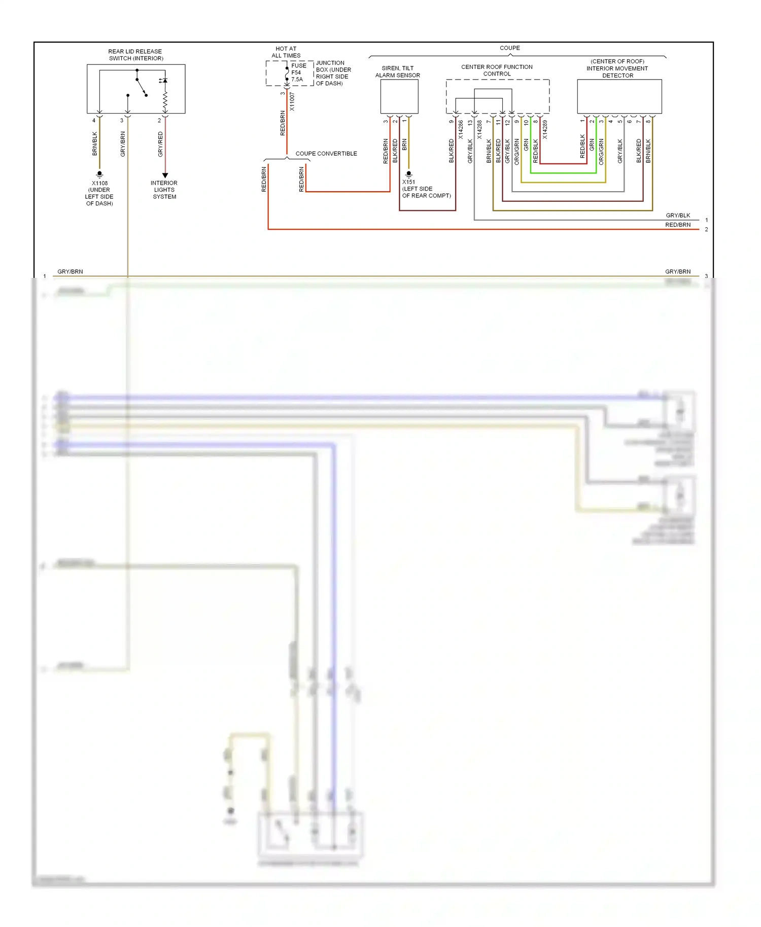 BMW 1 series E81/E82/E87/E88 facelift 2 (2011-2014) brn/gry wiring diagram  (3 of 10)
