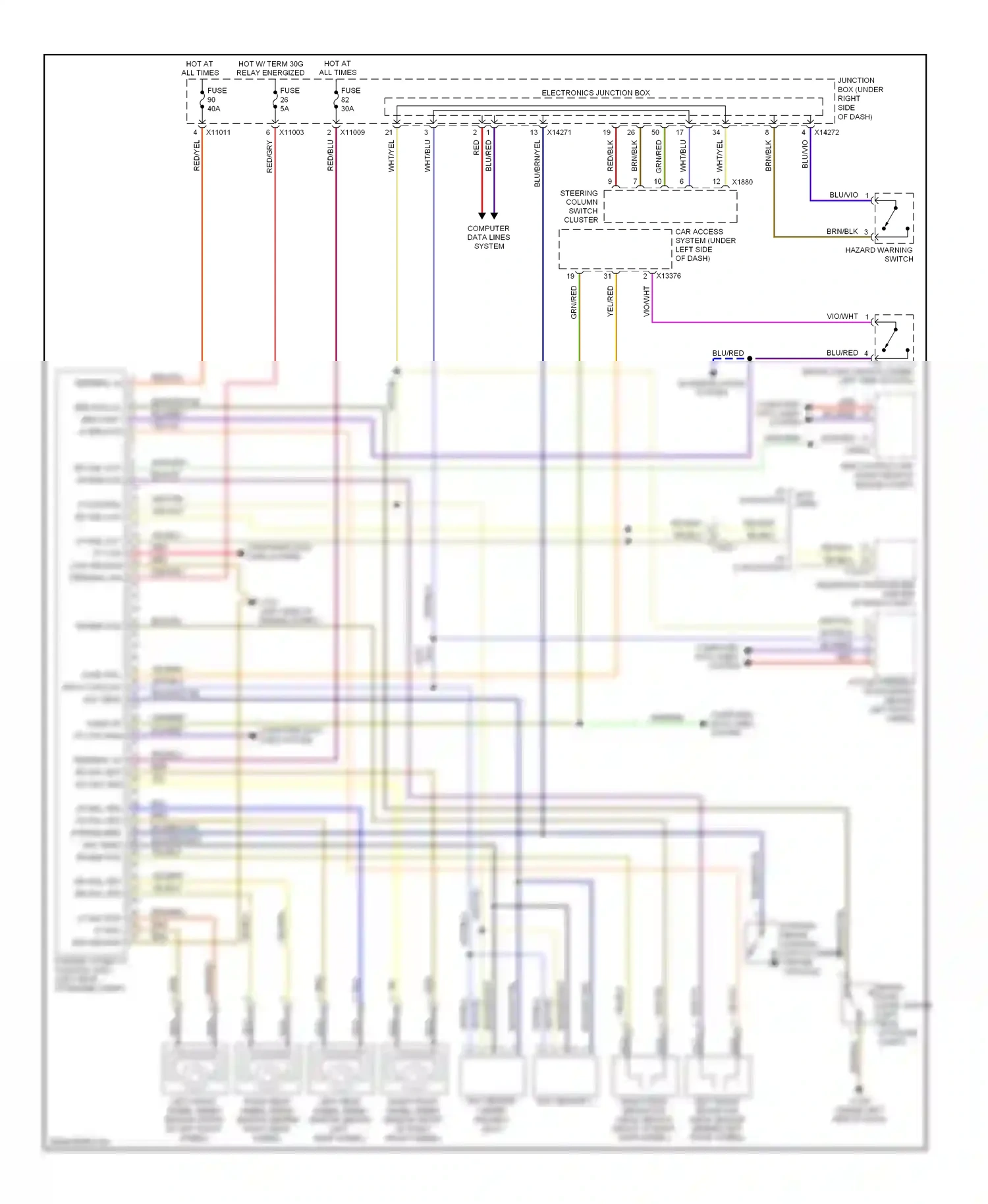 BMW 1 series E81/E82/E87/E88 facelift 2 (2011-2014) brn/red wiring diagram  (1 of 6)