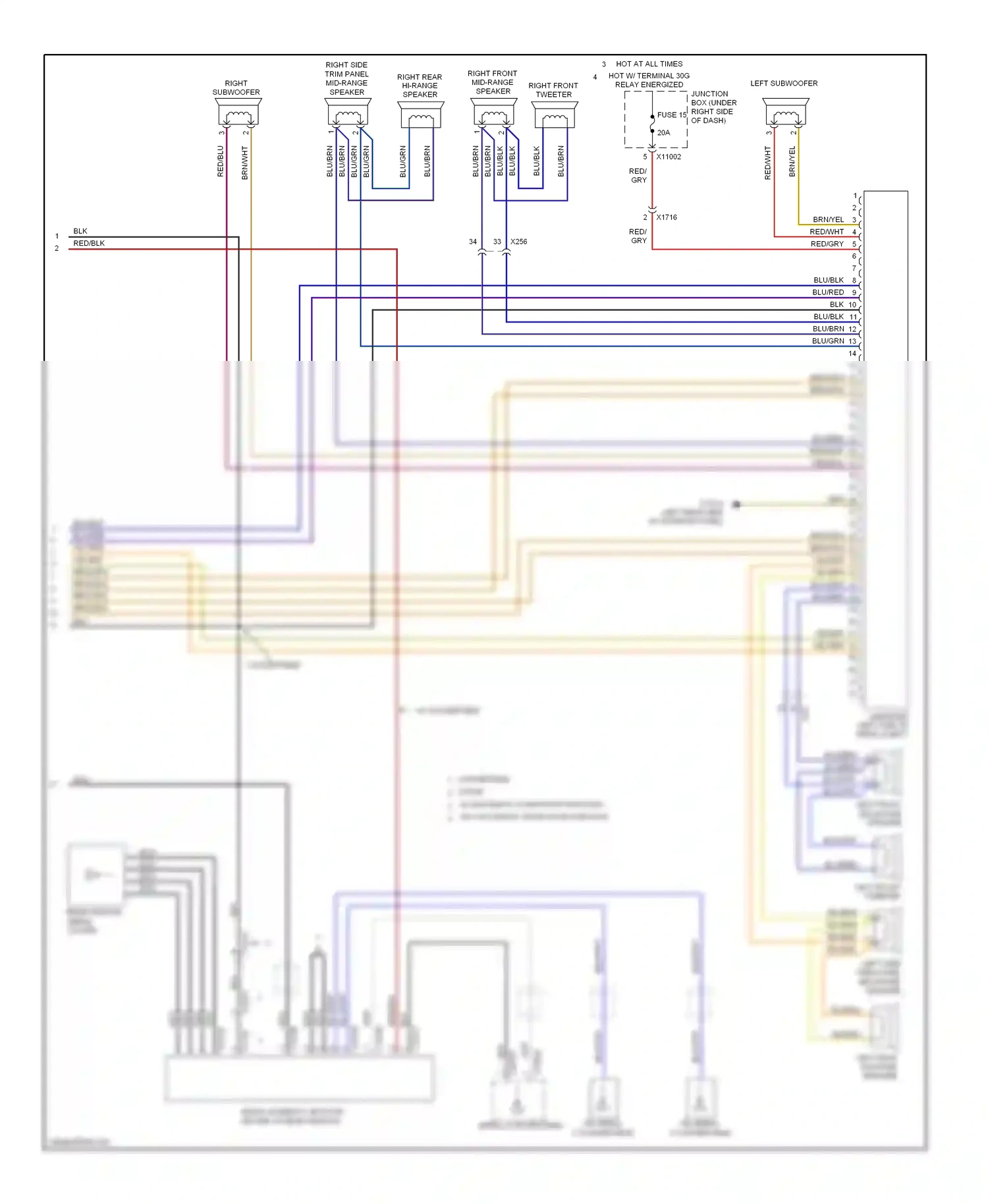 BMW 1 series E81/E82/E87/E88 facelift 2 (2011-2014) brn/wht wiring diagram  (21 of 24)