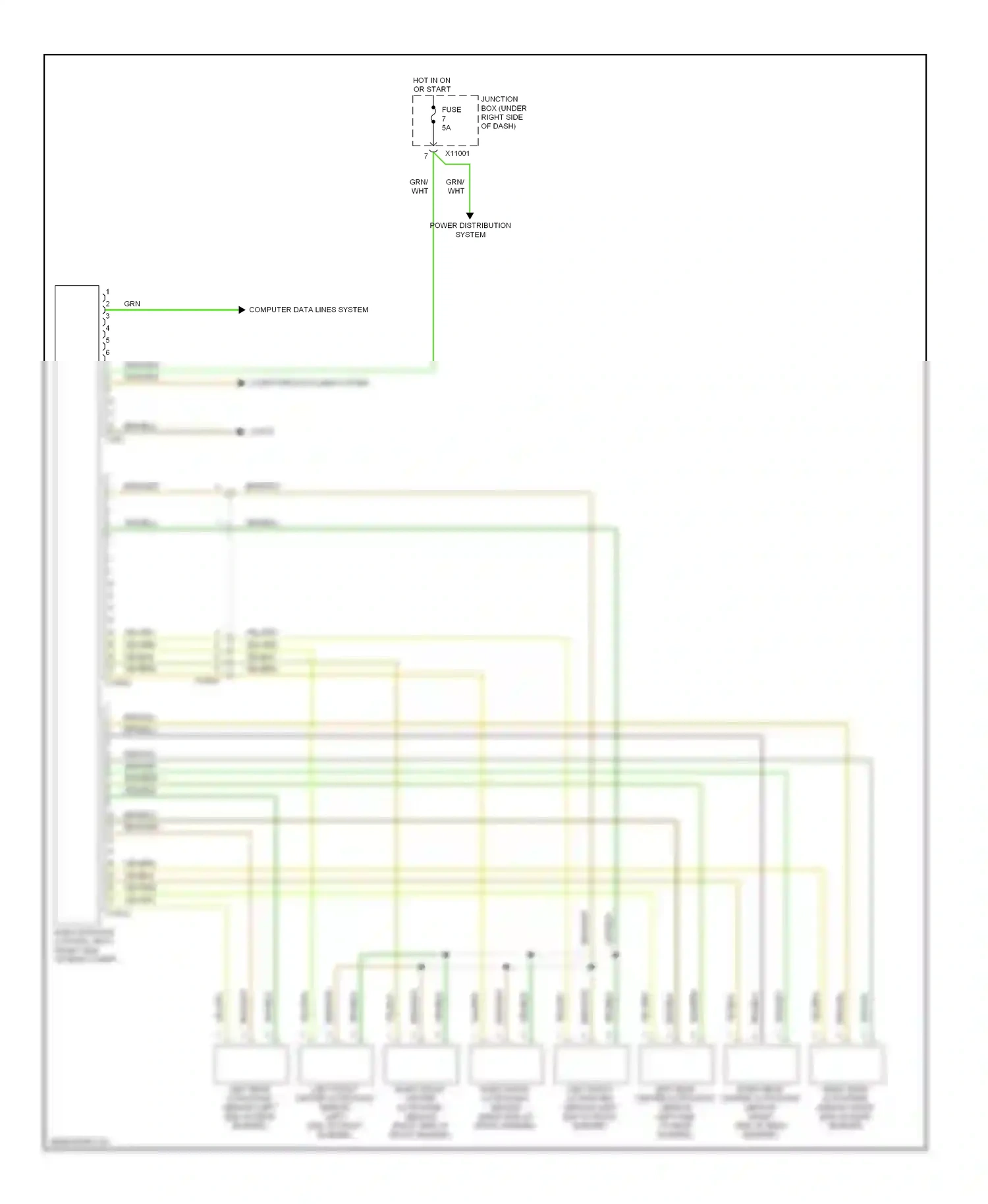 BMW 1 series E81/E82/E87/E88 facelift 2 (2011-2014) brn/yel wiring diagram  (18 of 27)