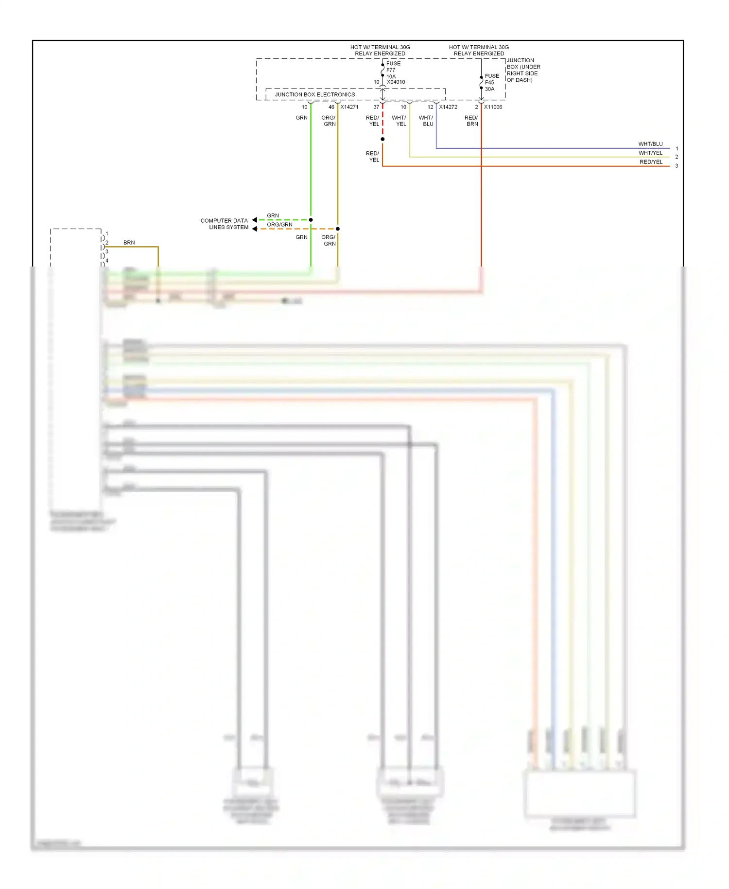 BMW 1 series E81/E82/E87/E88 facelift 2 (2011-2014) brn/yel wiring diagram  (19 of 27)
