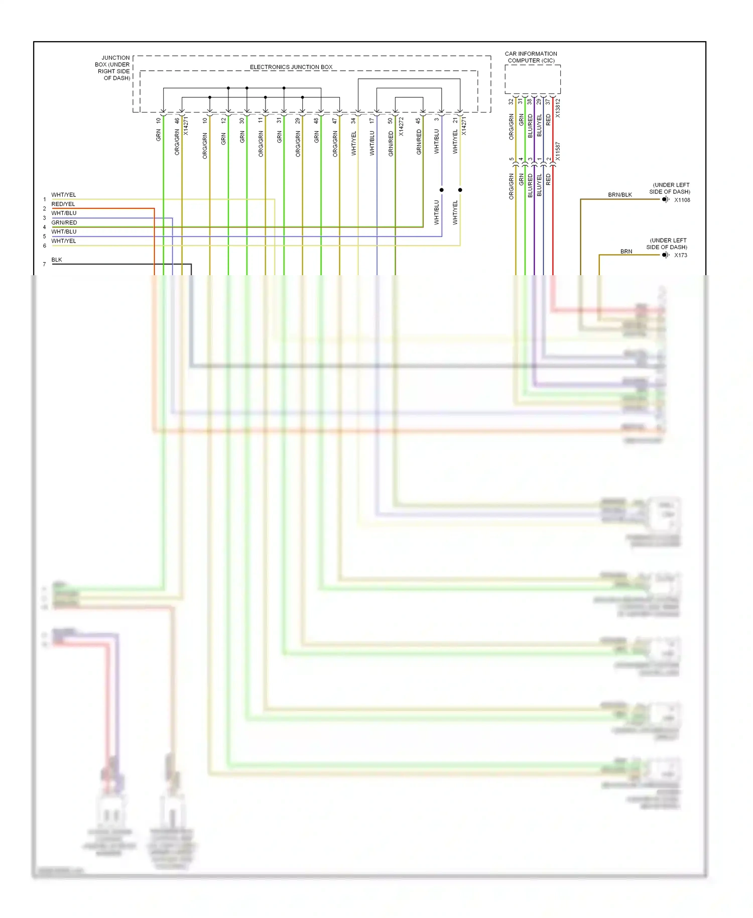 Wiring diagram car information computer cic for BMW 1 series E81/E82/E87/E88 facelift 2 (2011-2014) (2 of 5)